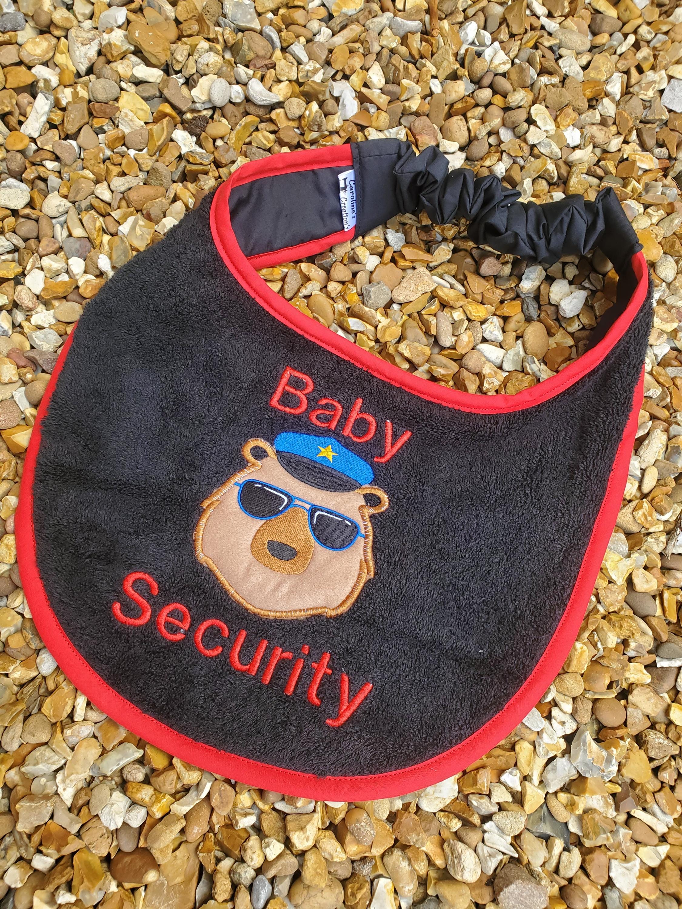Personalized Large Dog Bib: Embroidered Glitter Terry Towel, Newfoundland Breed