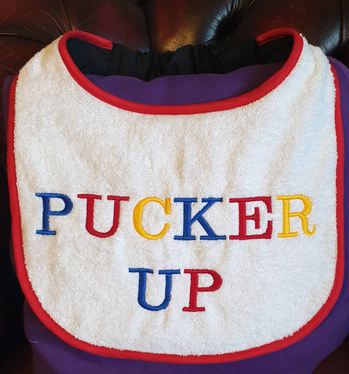 Large Breed Dog Bib: Absorbent Terry Towel, Newfoundland, St Bernard