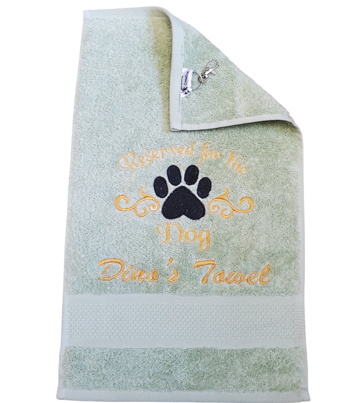 Personalized Pet Hand Towel: Turkish Cotton Dog Drool Cloth
