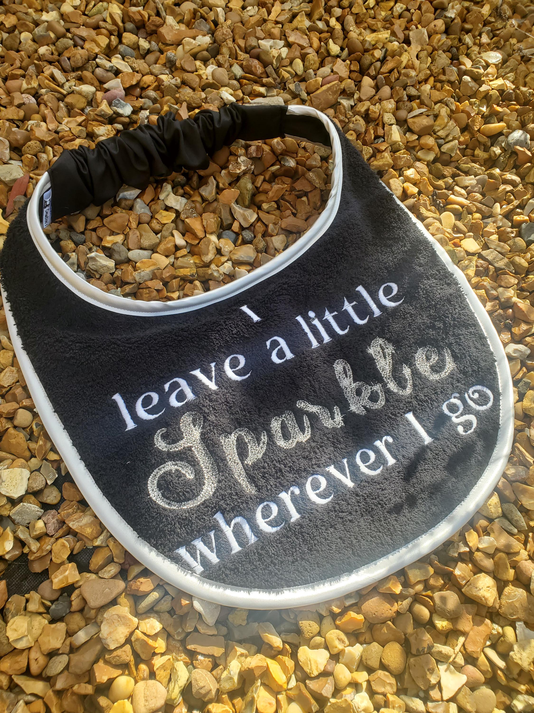 Personalized Large Breed Dog Bib: Absorbent Terry Towel, Newfoundland Style