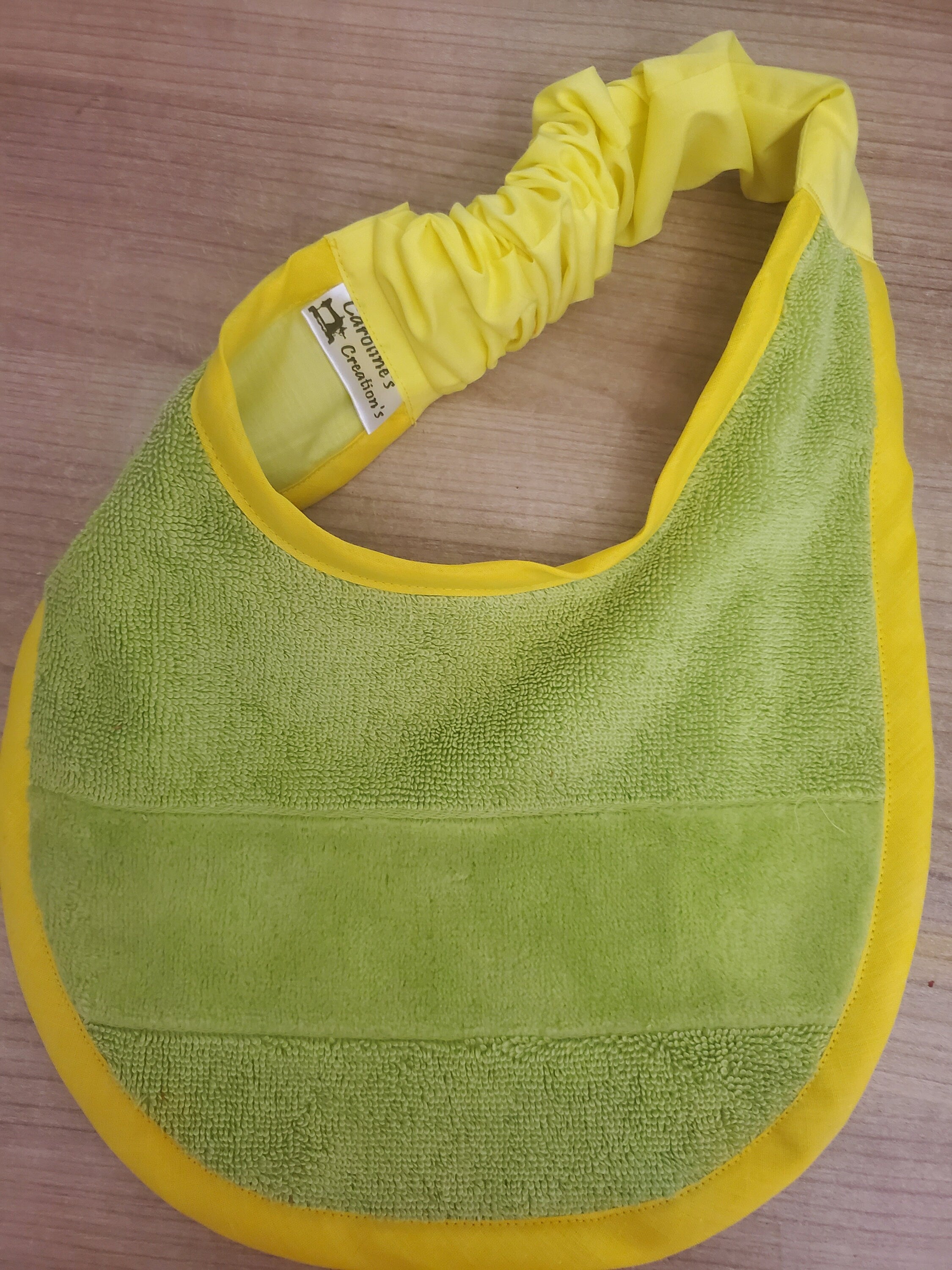 Puppy Bib: Terry Towel Drool Bib - Large Breed, Handmade in UK