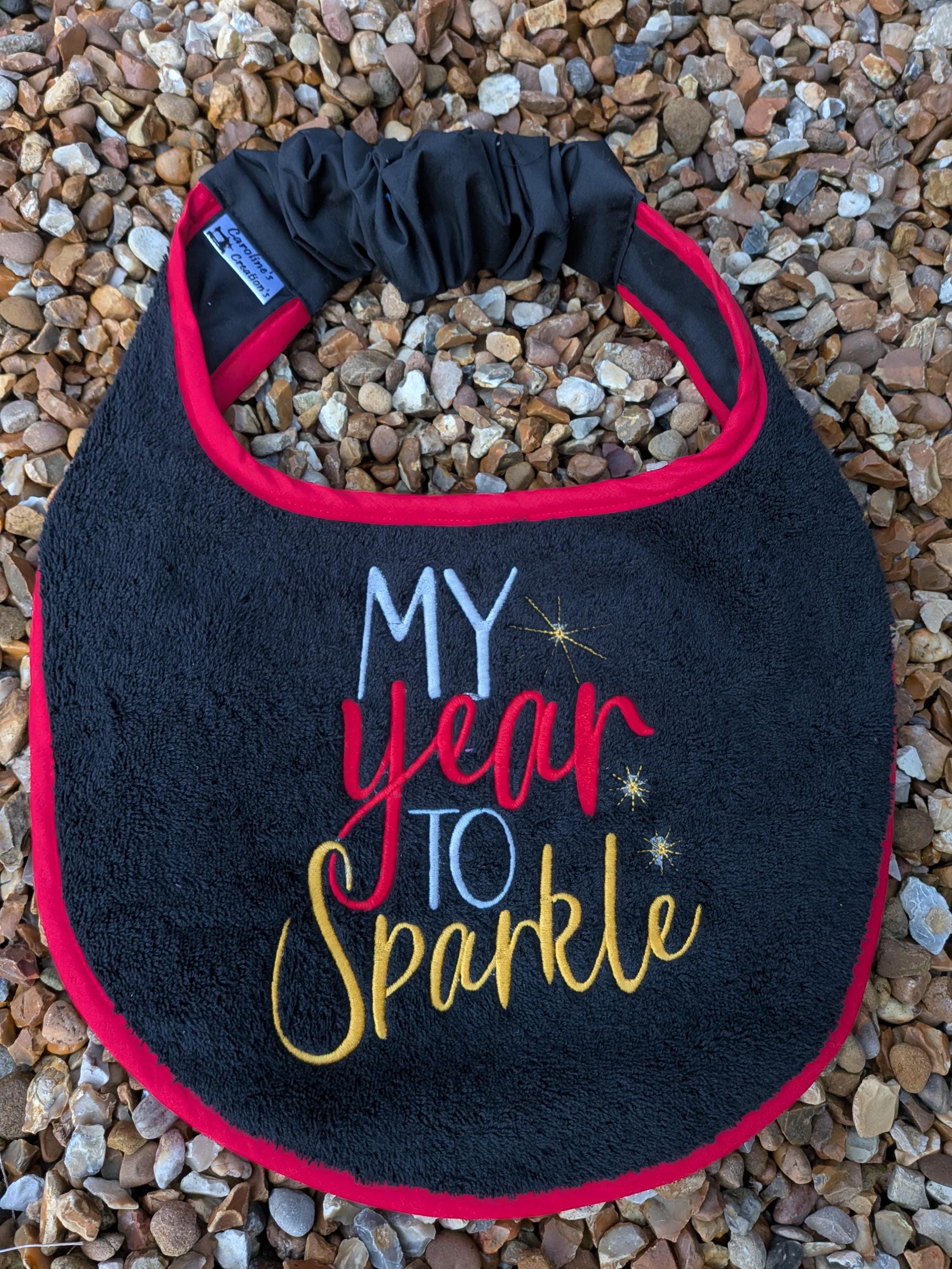 Christmas Dog Bib: Large Breed Terry Towel Drool Bib