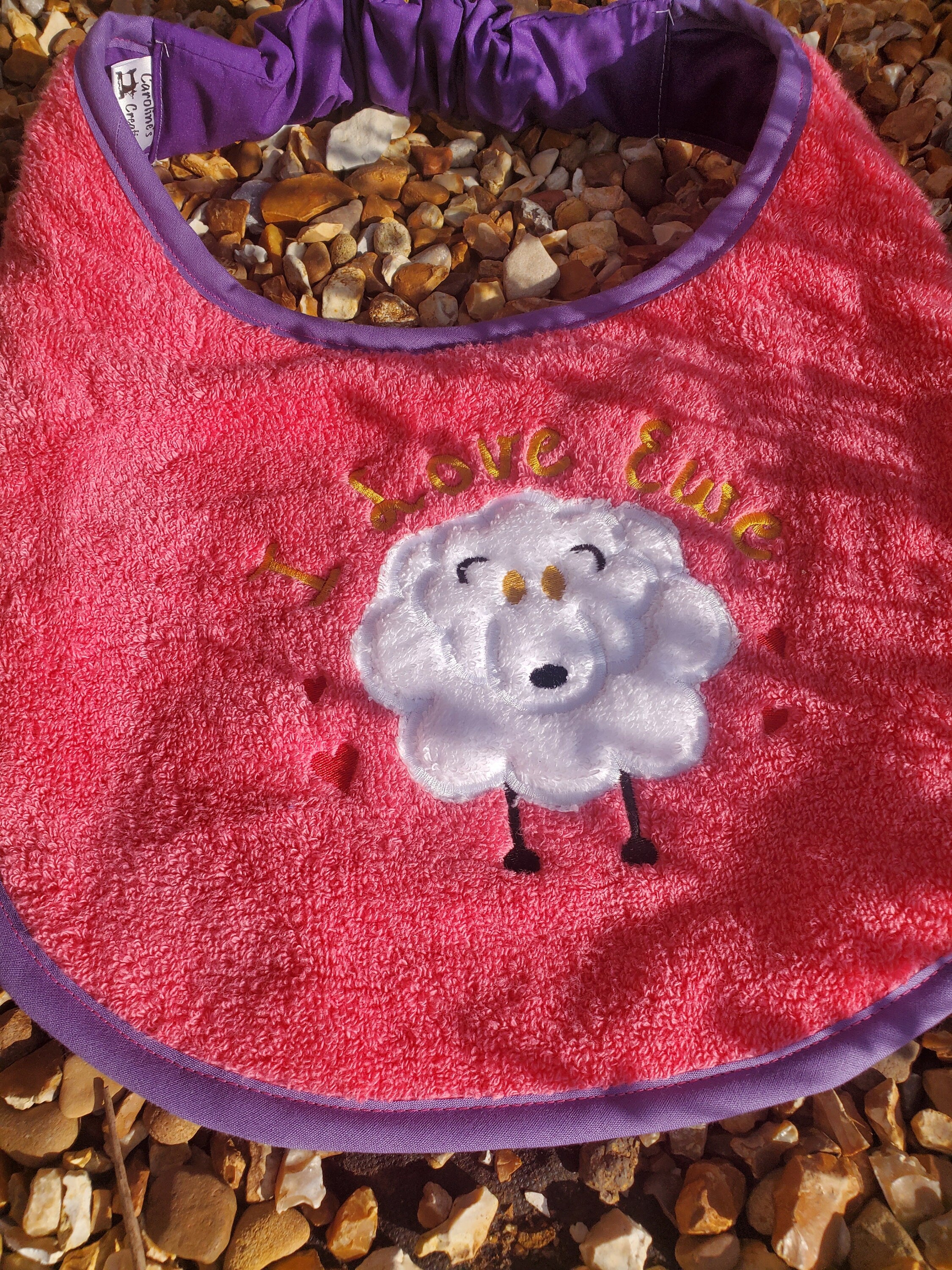 Large Breed Dog Bib: Terry Towel Drool Catcher, Newfoundland, Personalized