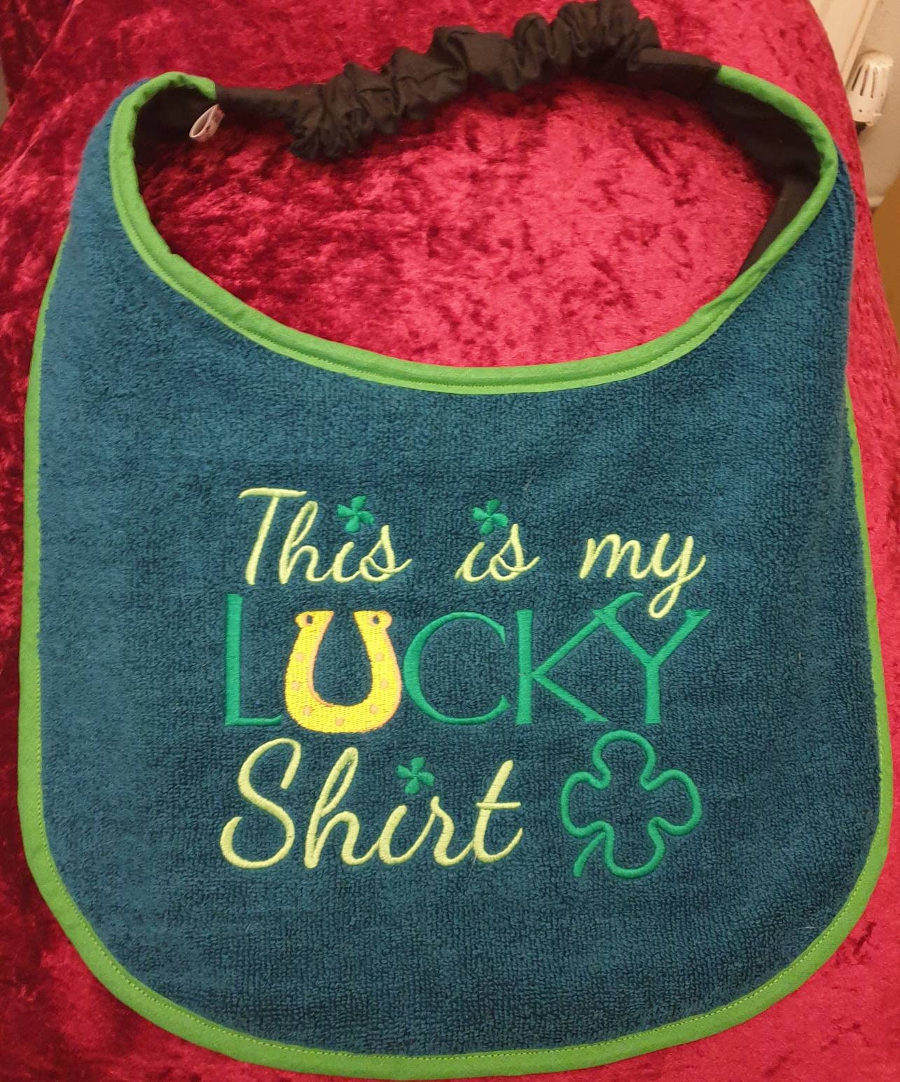 Large Breed Dog Bib: Absorbent Terry Towel, Newfoundland, St Bernard