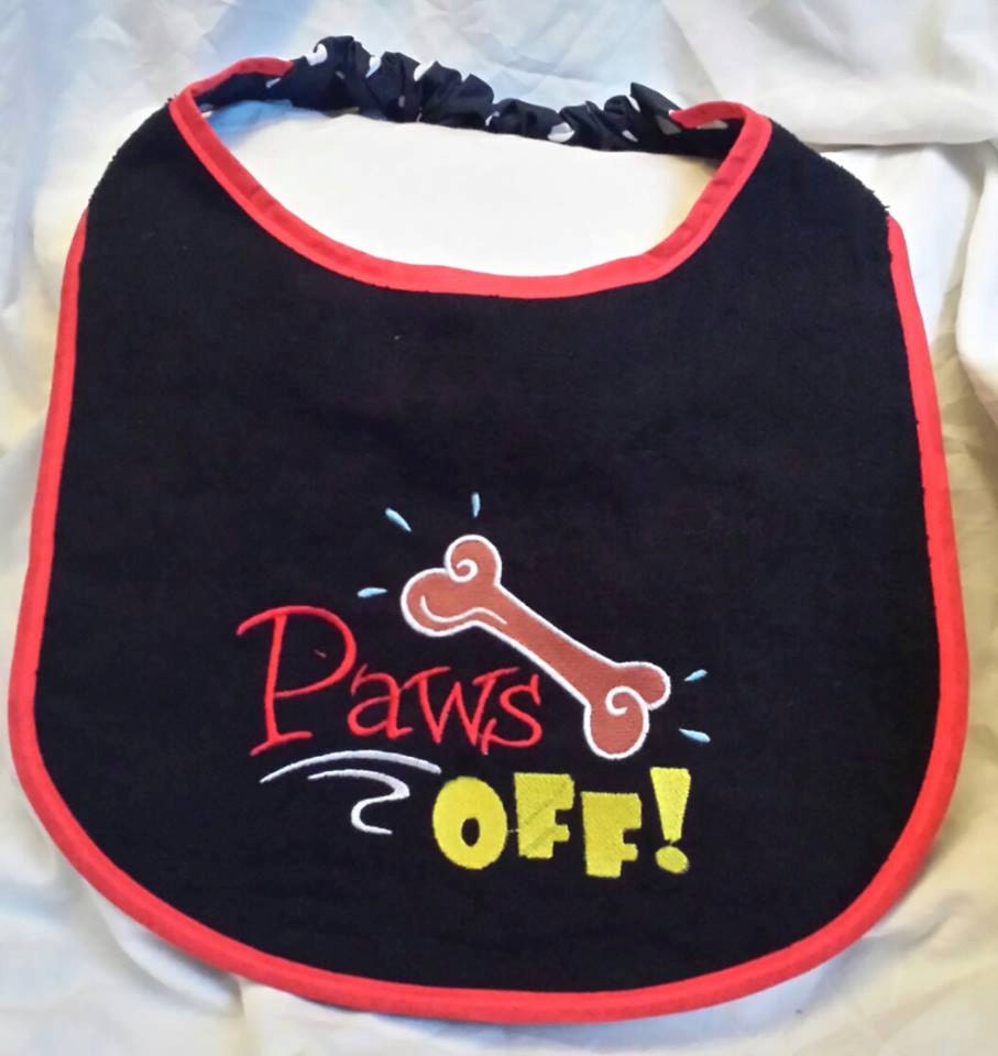 Large Breed Dog Bib: Terry Towel, Adjustable, Personalizable