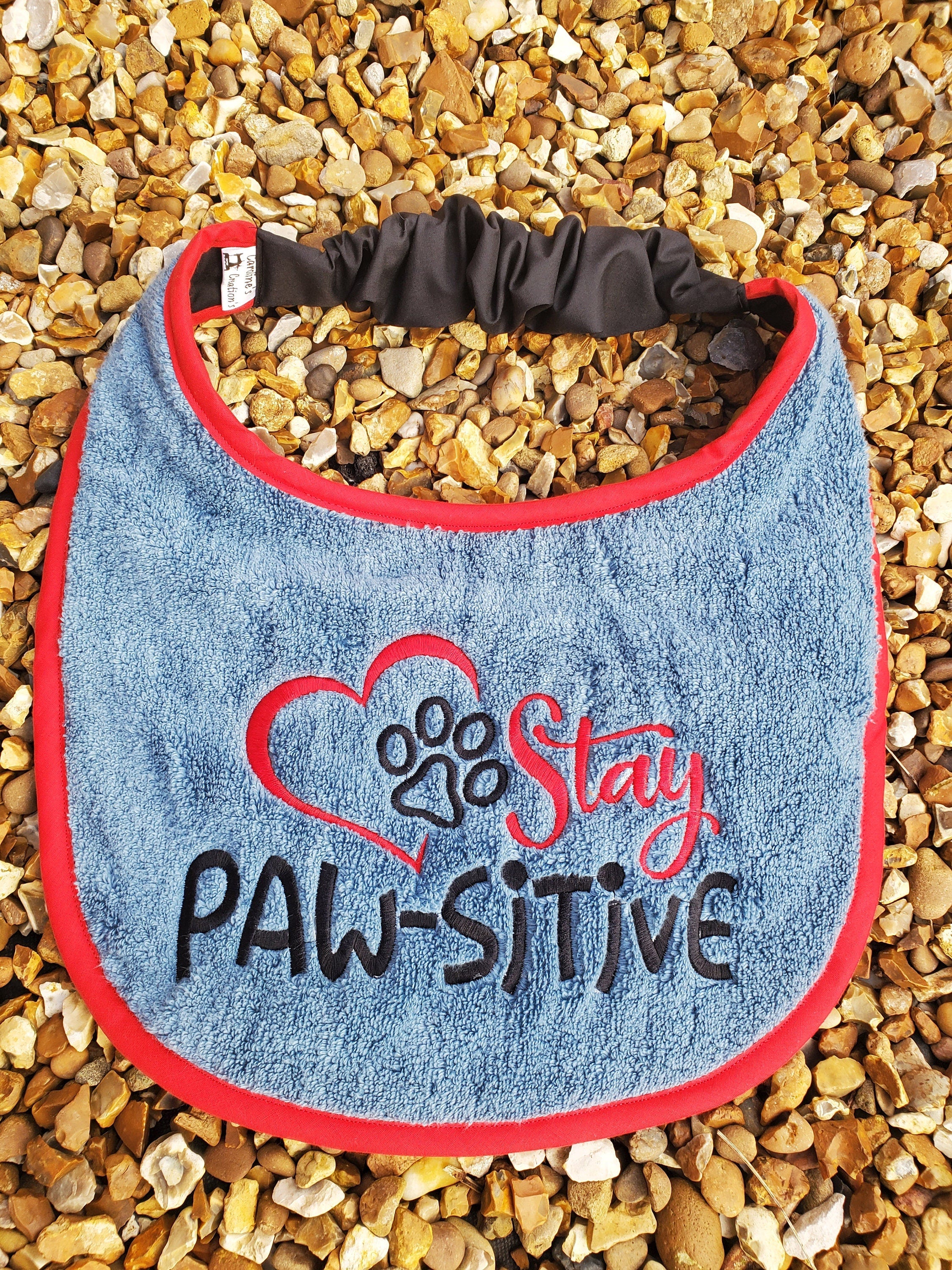 Large Breed Dog Bib: Absorbent Terry Towel, Newfoundland, St Bernard