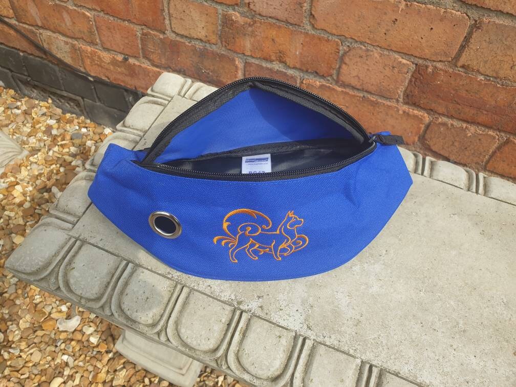 Dog Walking Bum Bag: Polyester Fanny Pack with Poo Bag Dispenser