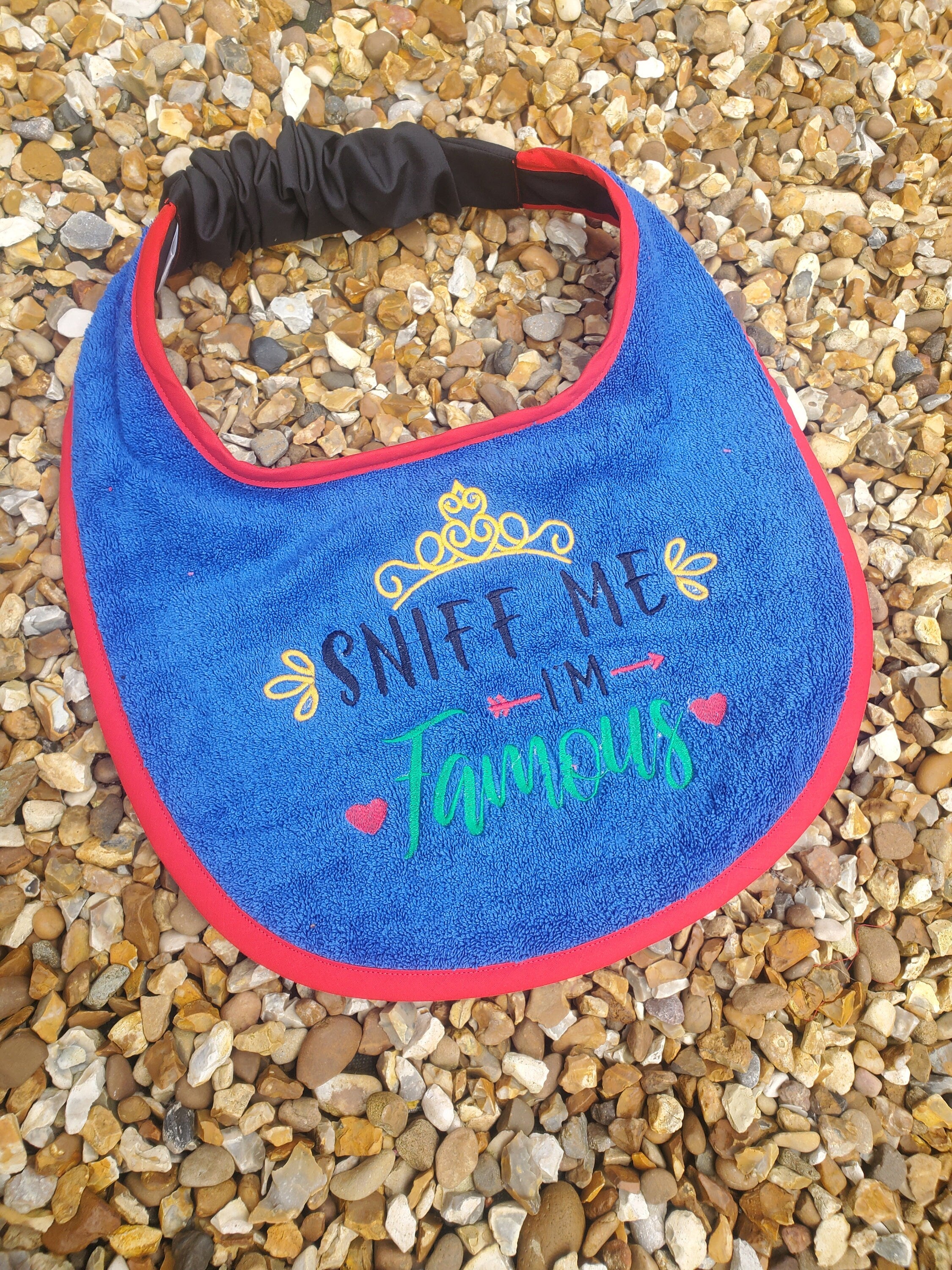 Large Breed Dog Bib: Terry Towel Slobber Catcher, Newfoundland Bib