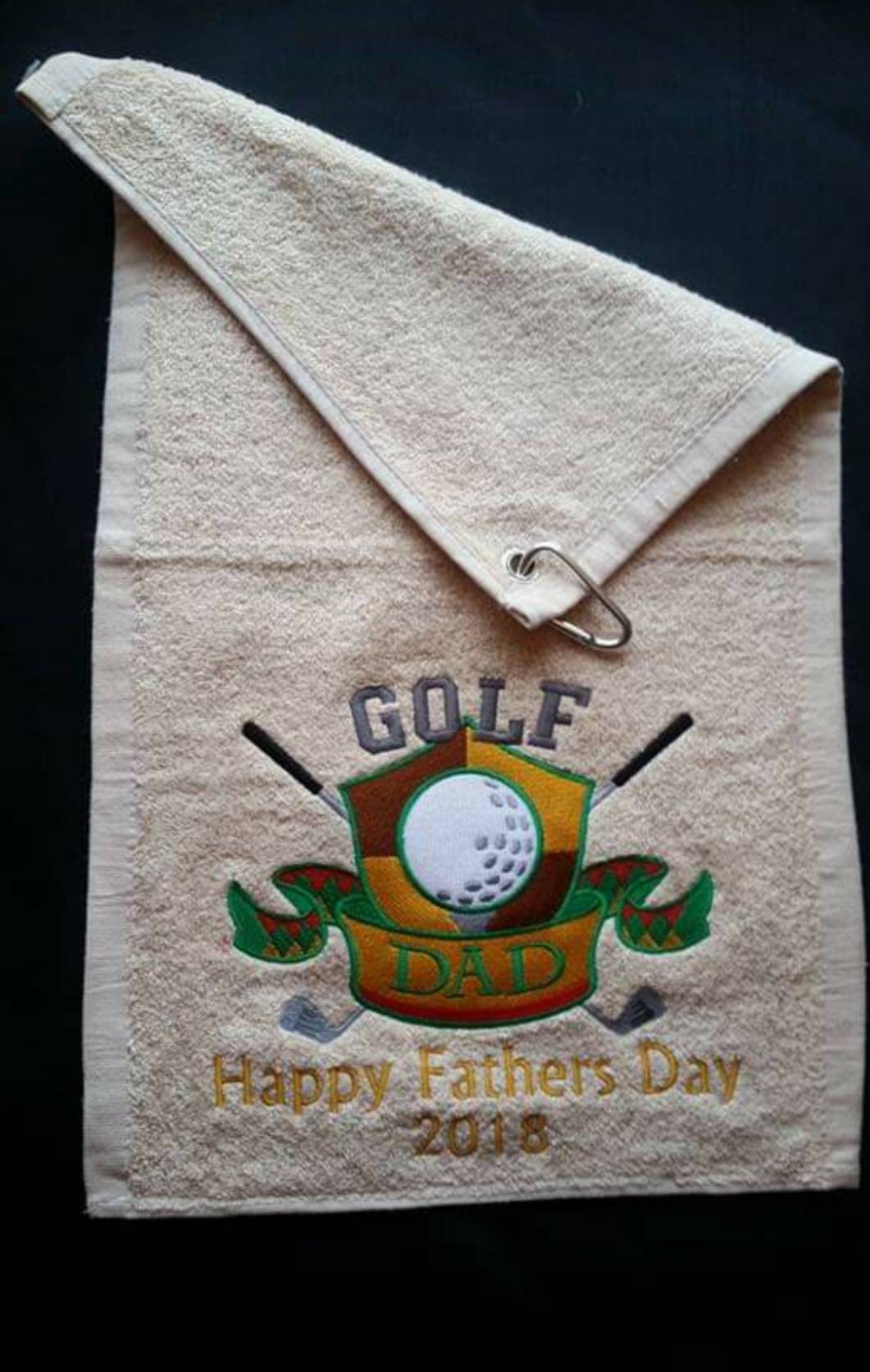 Fathers Day Gift Custom Golf Towel Personalised Golf Towel Monogrammed Gift for dad