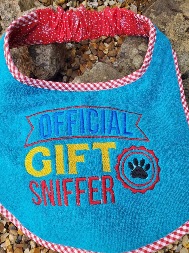 Large Breed Dog Bib: Terry Towel Slobber Bib, Newfoundland St Bernard