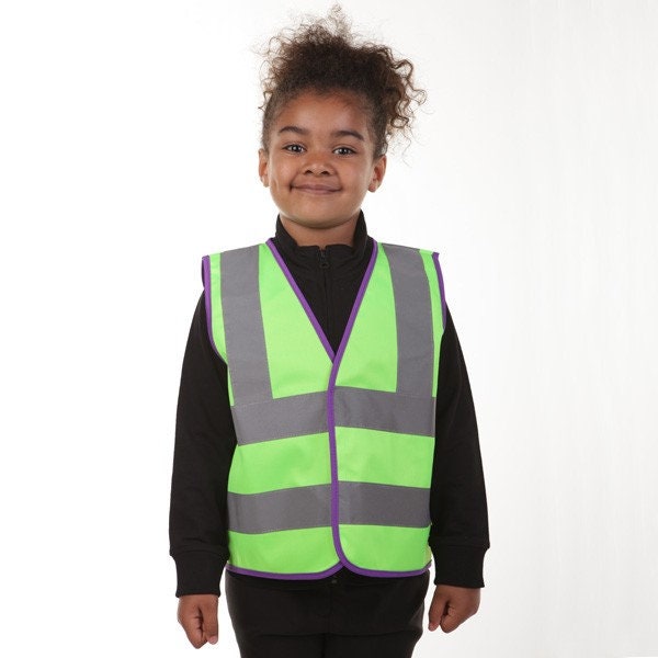 Personalized Child's Hi Viz Vest: Reflective Safety Wear