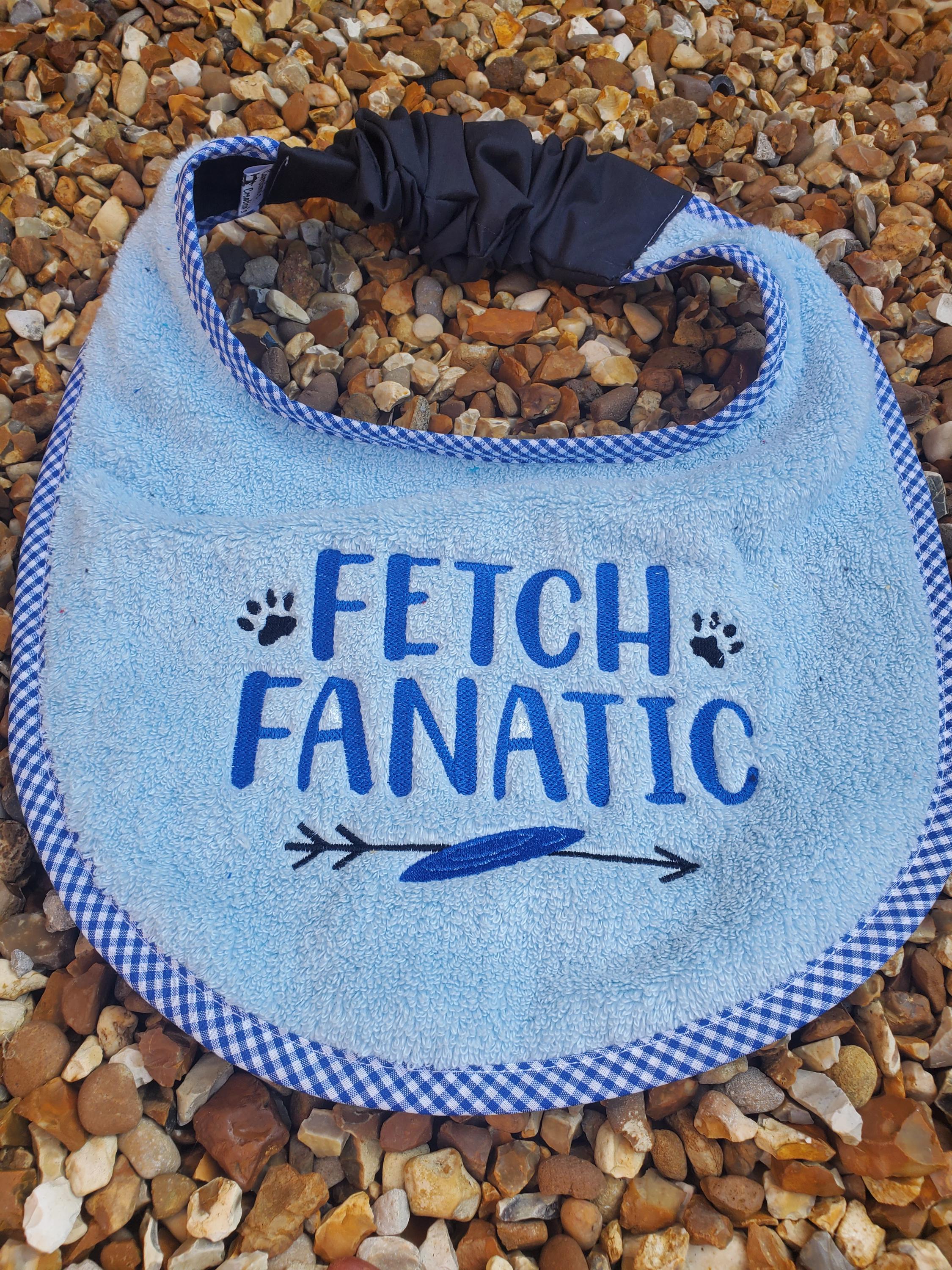 Large Breed Dog Bib: Absorbent Terry Towel, Newfoundland, Custom Name