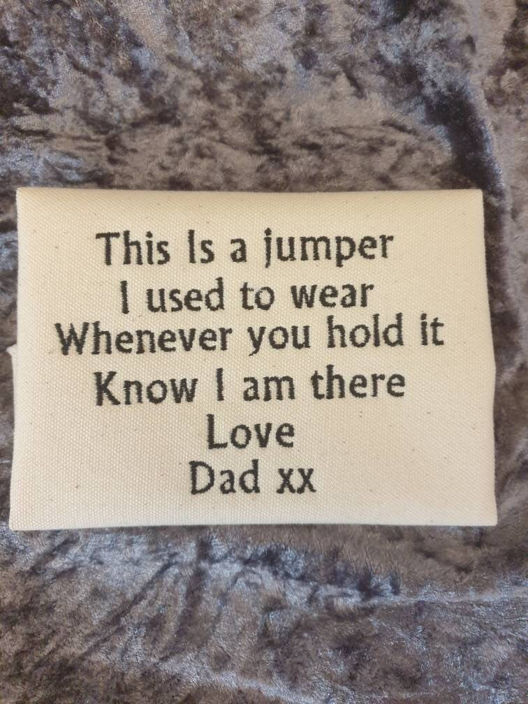 Embroidered Memory Cushion Pillow Patch: Personalized Keepsake