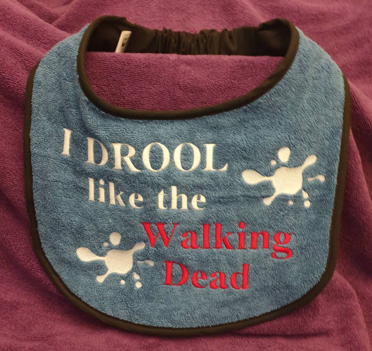 Large Breed Dog Bib: Absorbent Terry Towel, Newfoundland, St Bernard