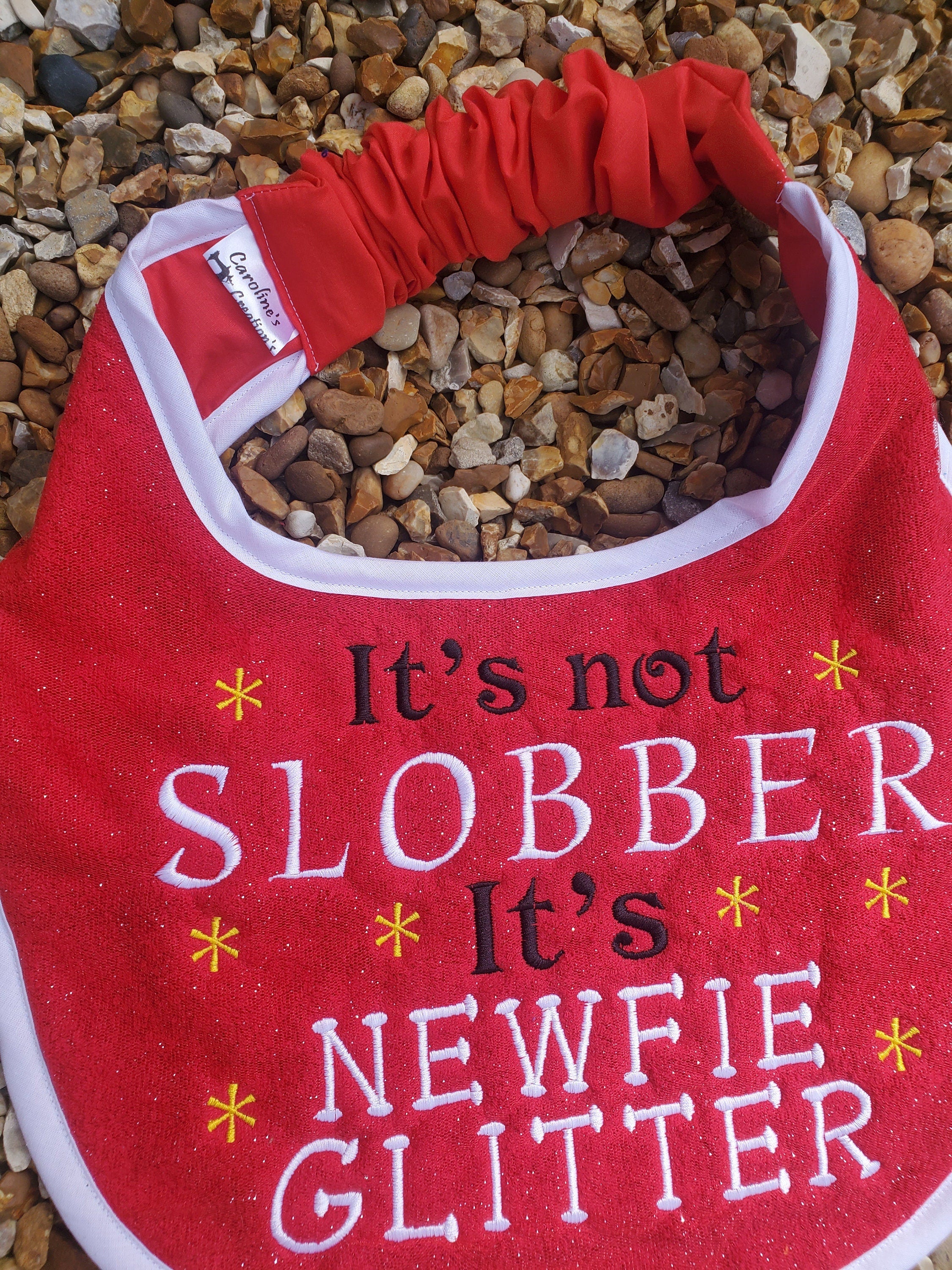 Personalized Large Breed Dog Bib: Absorbent Terry Towel, Newfoundland