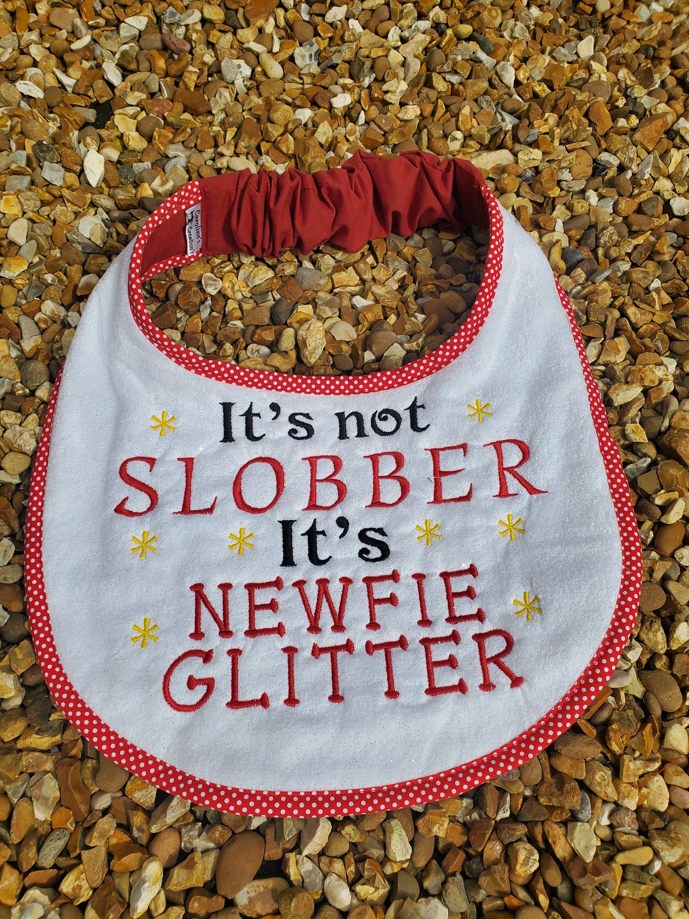 Personalized Large Breed Dog Bib: Absorbent Terry Towel, Newfoundland