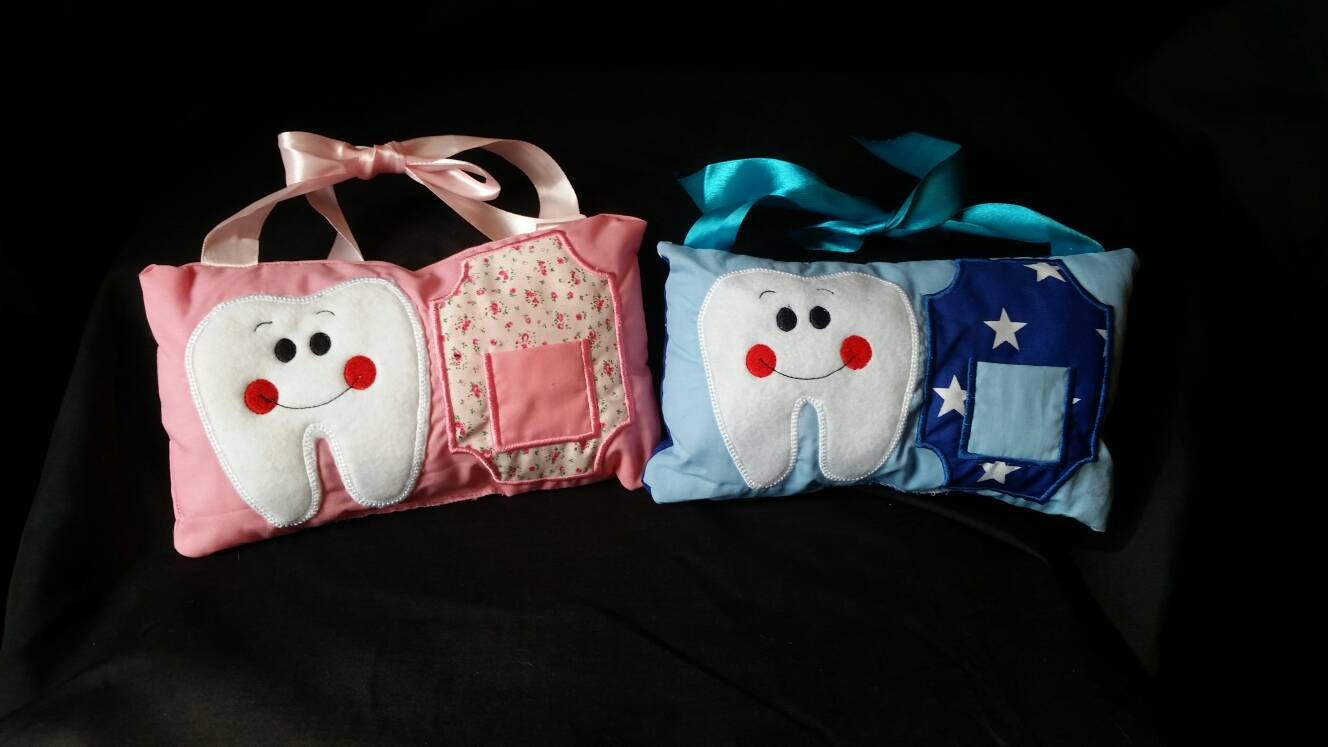Personalized Tooth Fairy Pillow: Kids Door Hanger Cushion