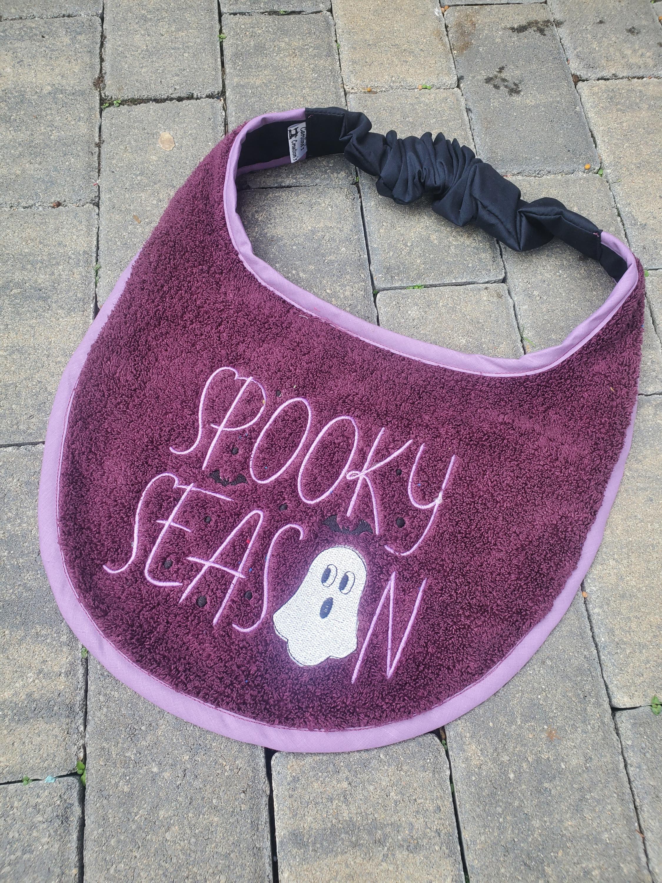 Halloween Dog Bib: Large Breed Terry Towel Drool Bib