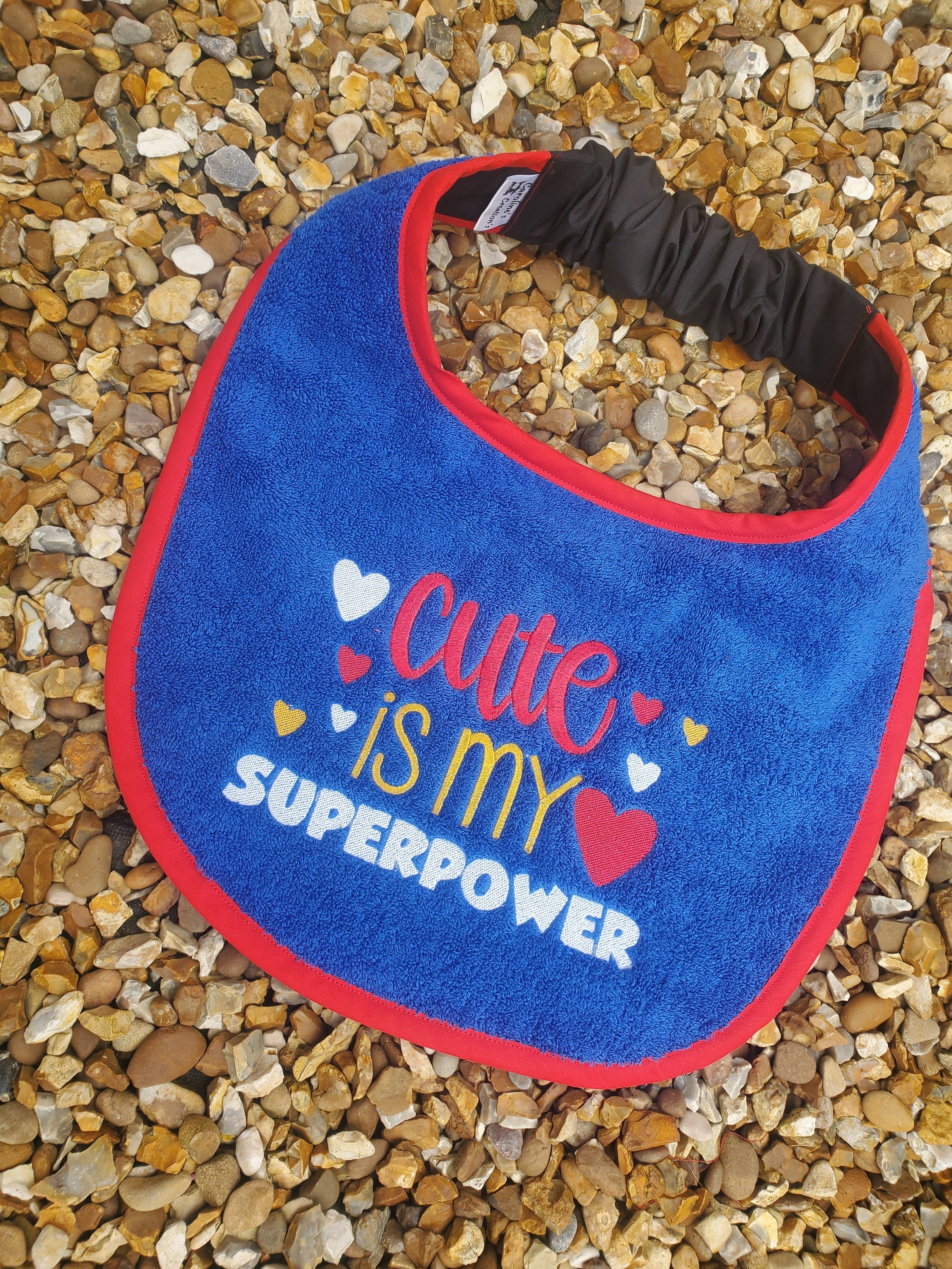 Large Breed Dog Bib: Terry Towel Slobber Catcher, Newfoundland Bib
