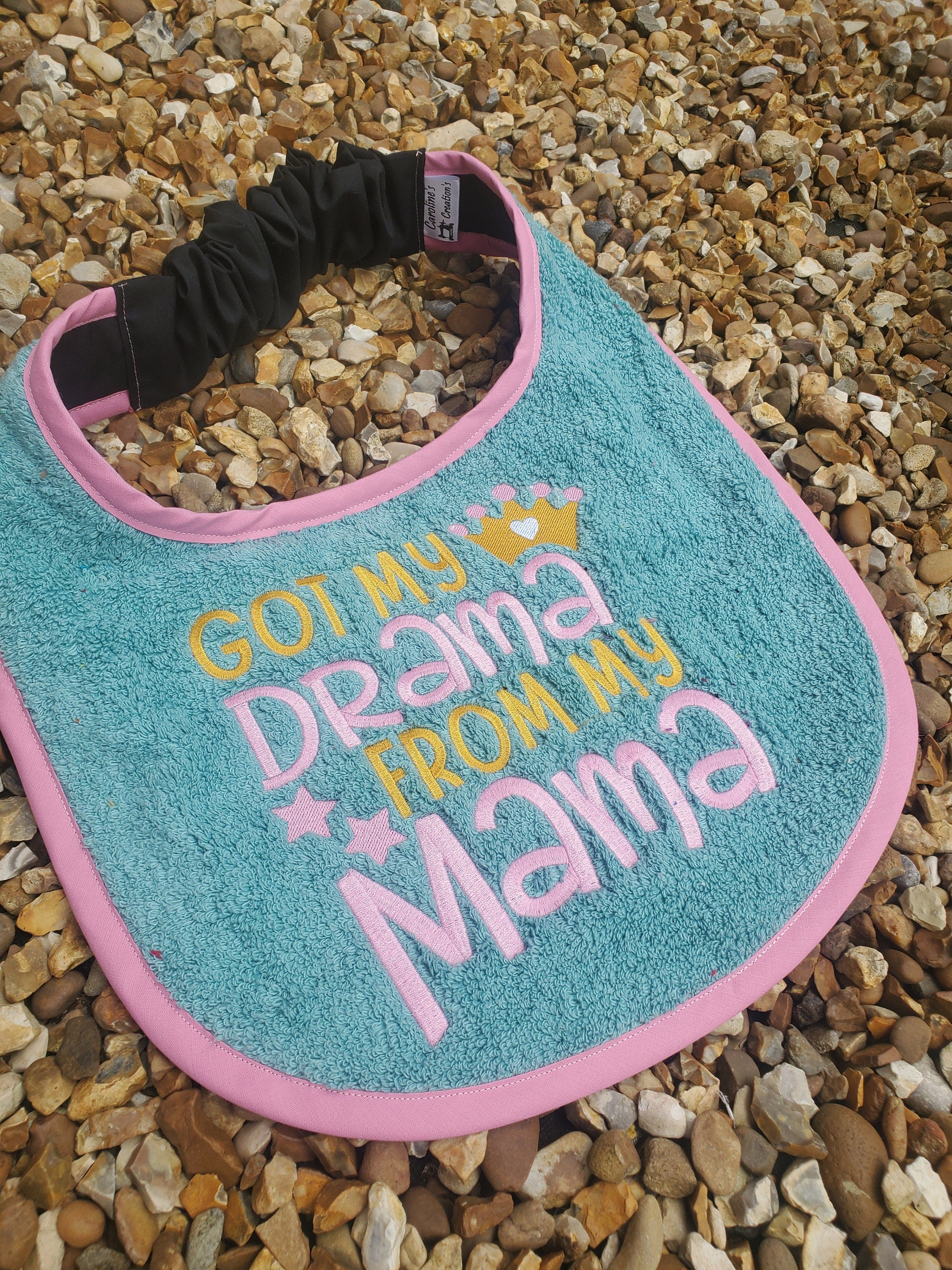 Personalized Large Breed Dog Bib: Terry Towel Slobber Catcher