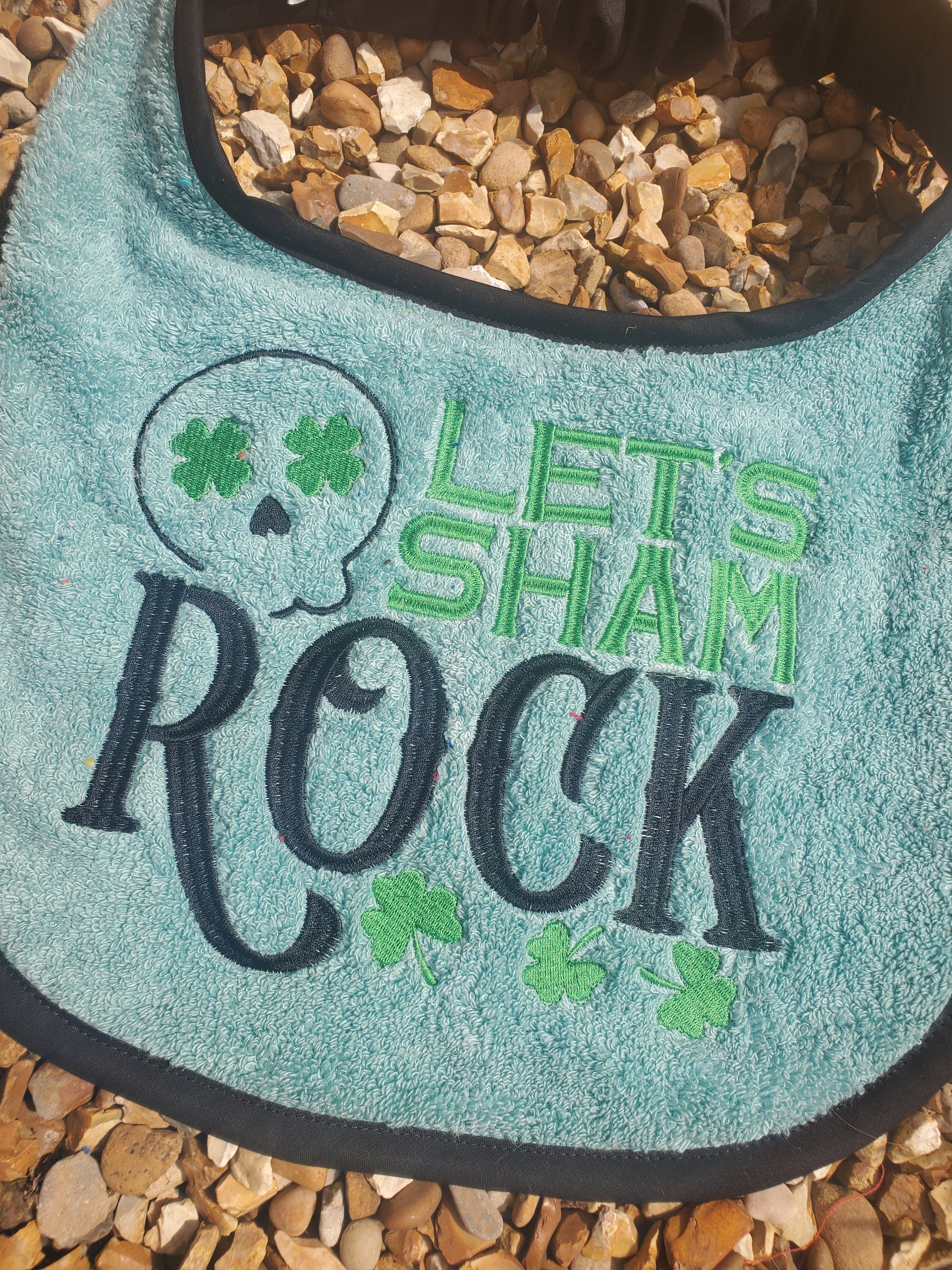 Large Breed Dog Bib: Terry Towel Slobber Catcher, Newfoundland Bib