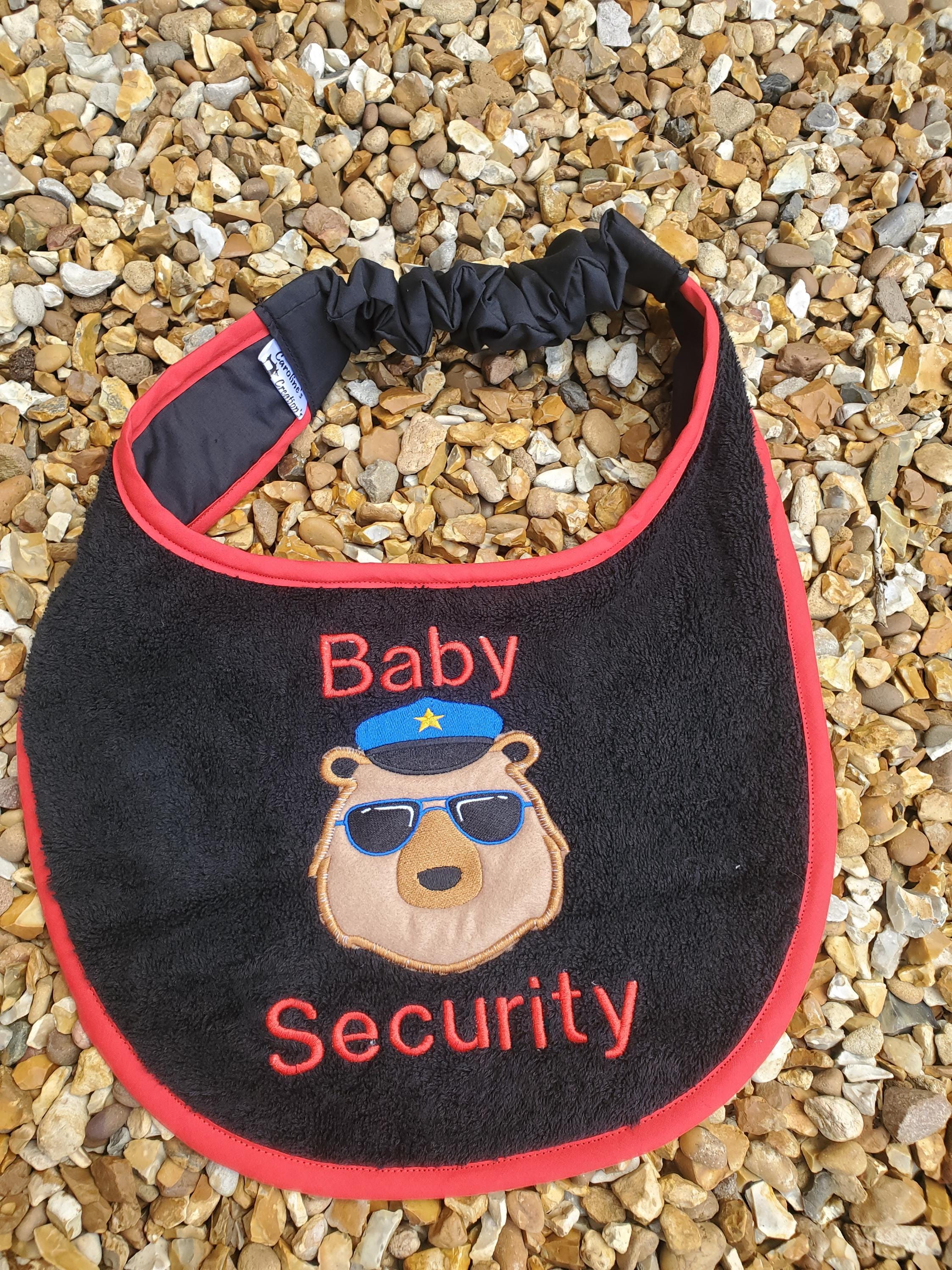 Personalized Large Dog Bib: Embroidered Glitter Terry Towel, Newfoundland Breed