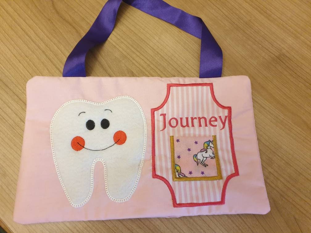 Personalized Tooth Fairy Pillow: Kids Door Hanger Cushion