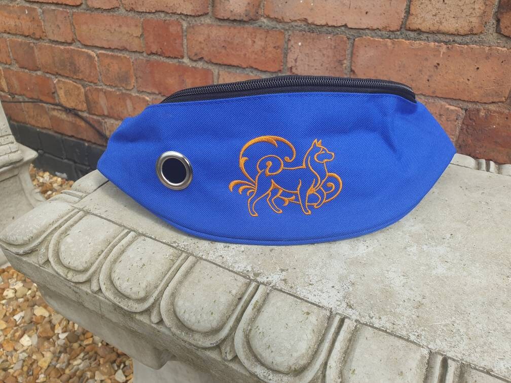 Dog Walking Bum Bag: Polyester Fanny Pack with Poo Bag Dispenser