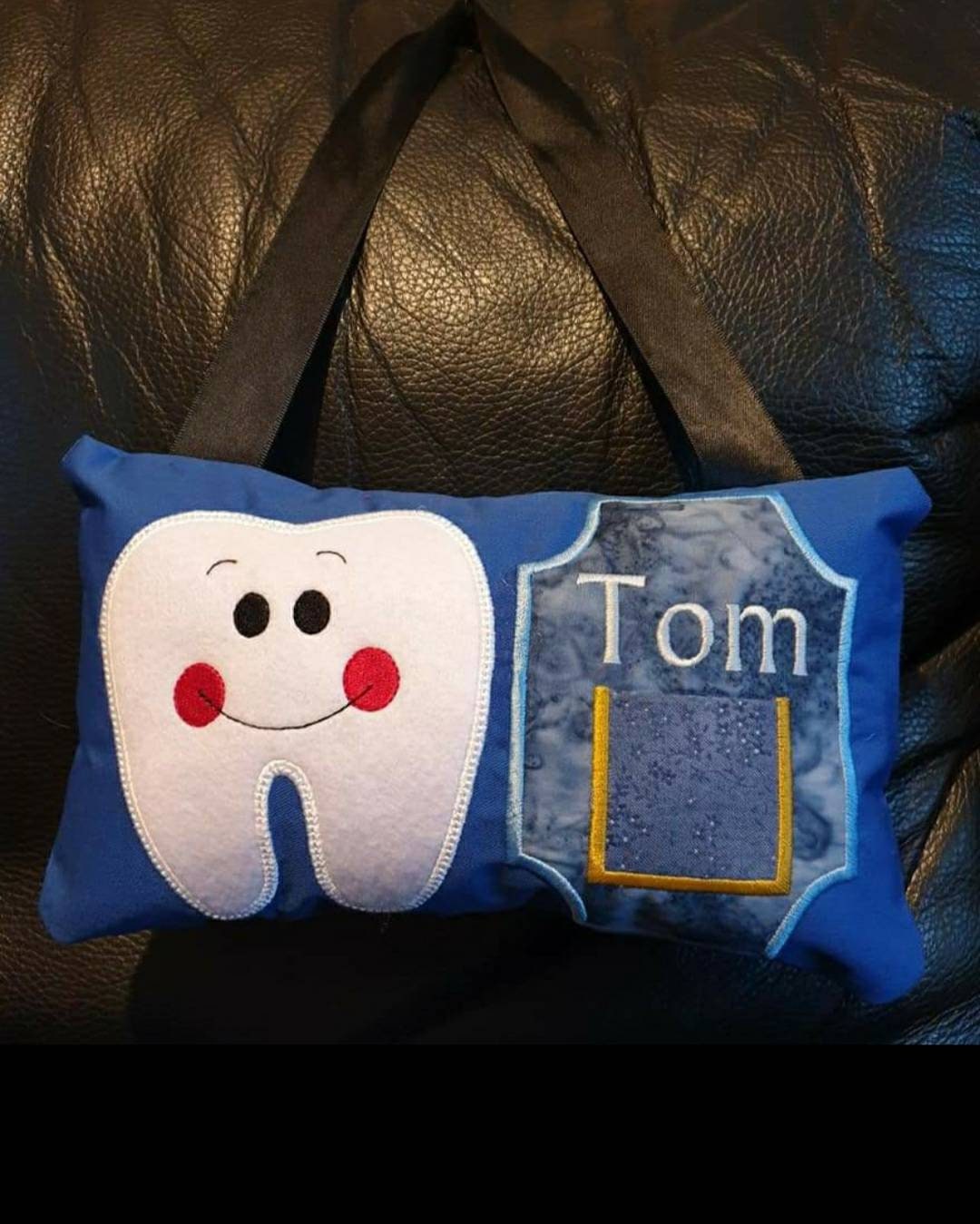 Personalized Tooth Fairy Pillow: Kids Door Hanger Cushion