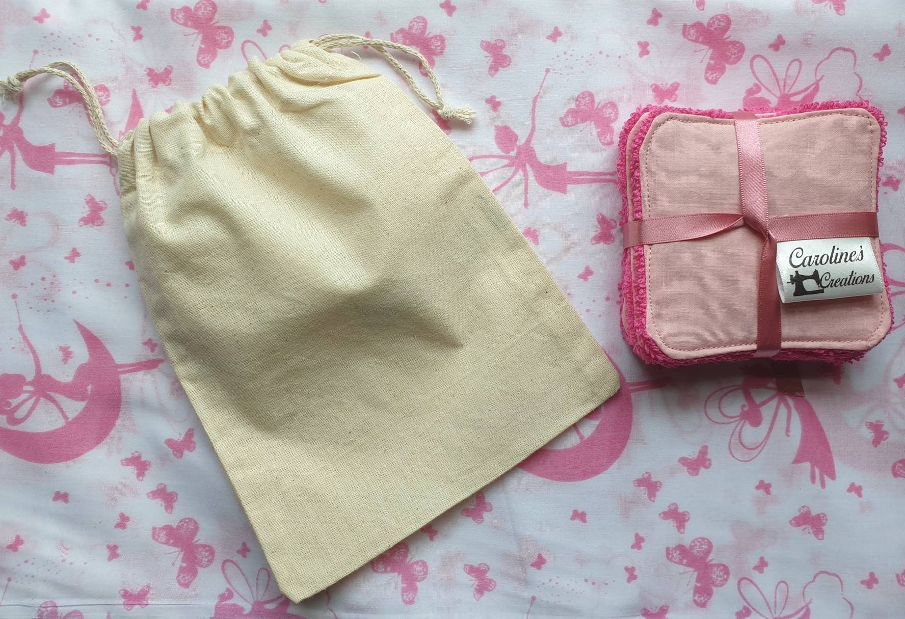 Reusable Cotton Face Wipes: Makeup Remover Pads, Pack of 6