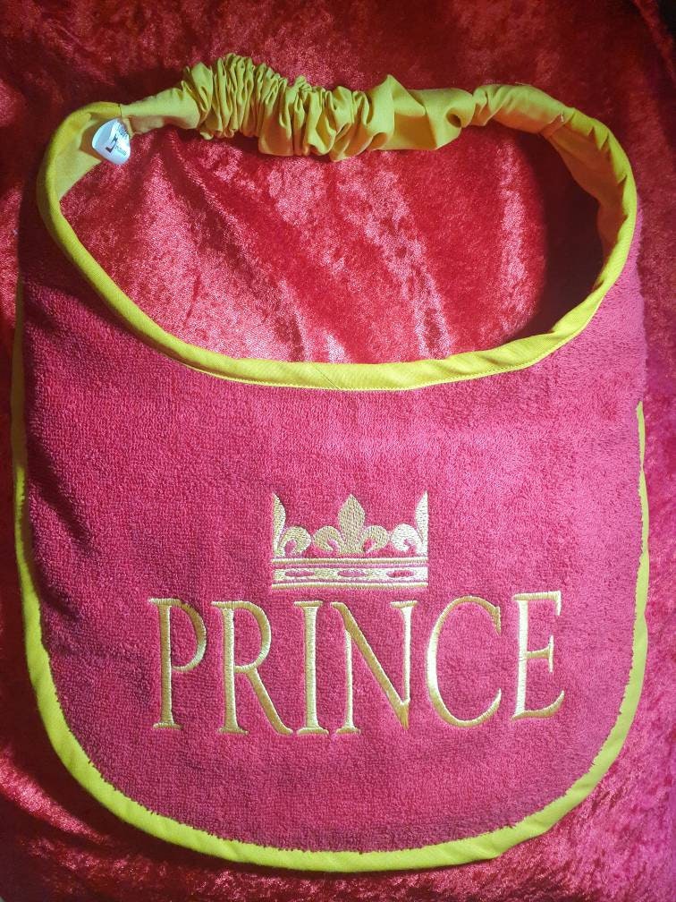 Large Breed Dog Drool Bib: Terry Towel, Adjustable Fit