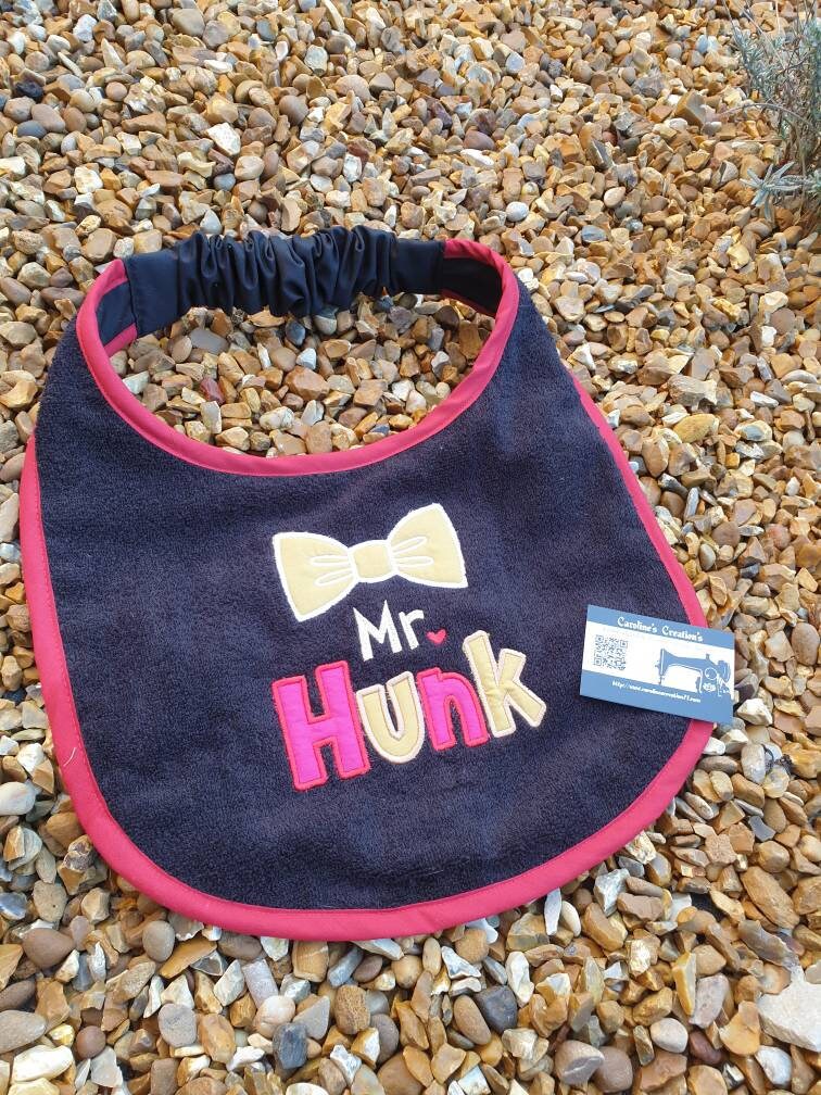 Large Breed Dog Bib: Absorbent Terry Towel, Newfoundland, St Bernard