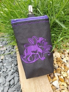 Australian Shepherd Dog Treat Bag: Clip-On Show Bait Bag