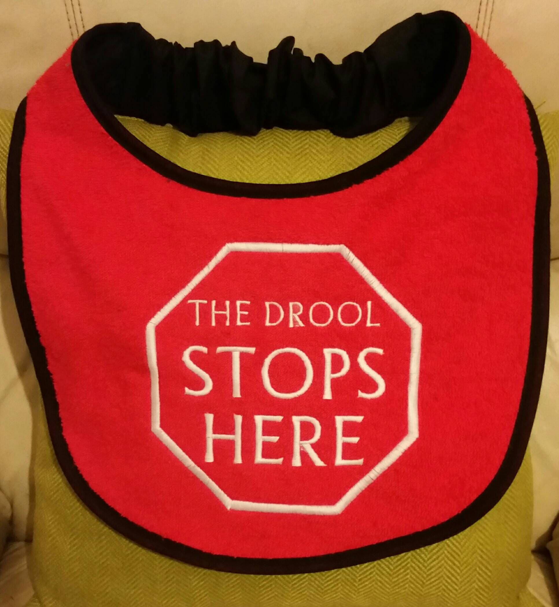 Large Breed Dog Bib: Absorbent Terry Towel, Newfoundland St Bernard