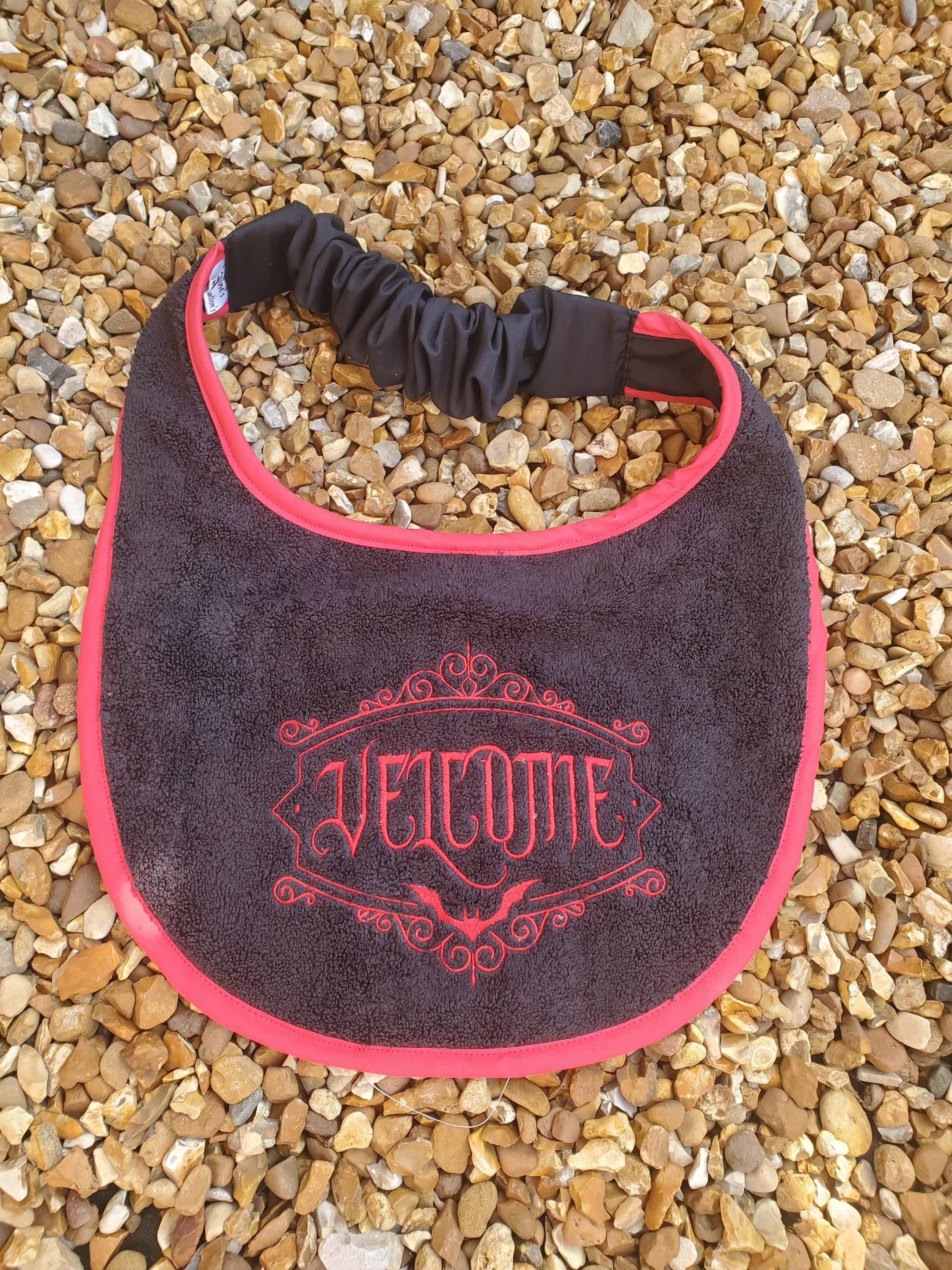 Halloween Dog Bib: Large Breed Terry Towel Slobber Bib