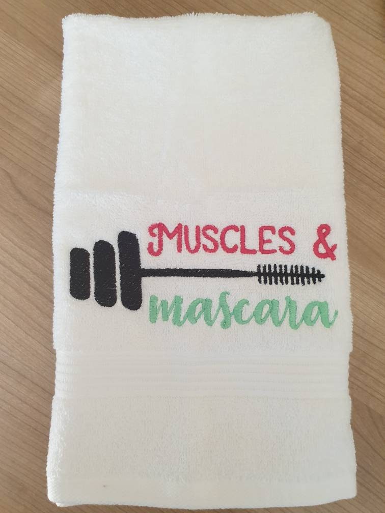 Embroidered Gym Towel: Personalized Workout Towel, 100% Cotton