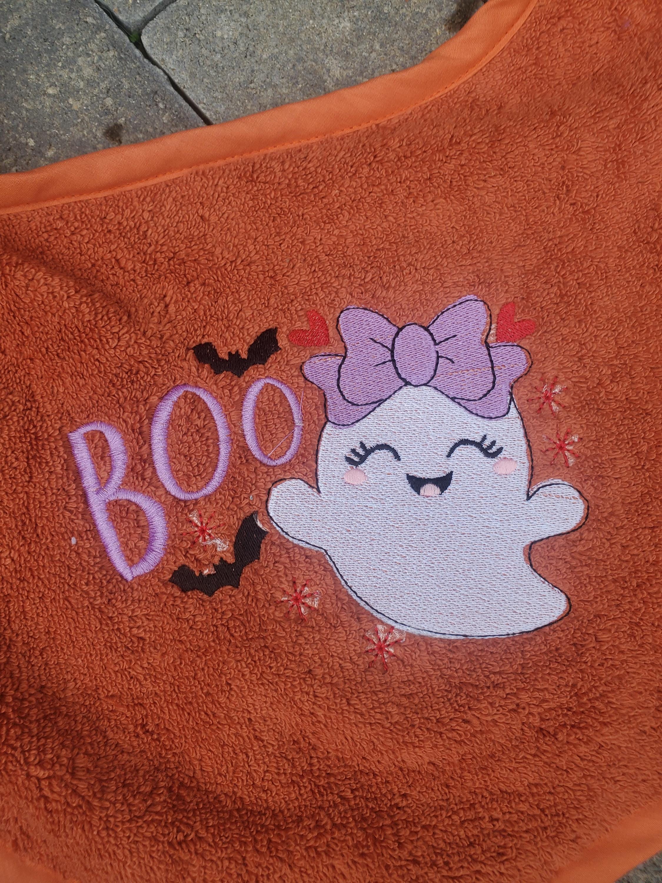 Halloween Dog Bib: Large Breed Terry Towel Drool Catcher