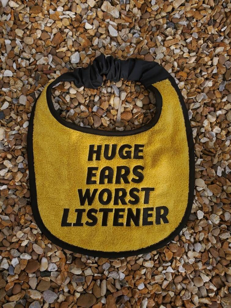 Large Breed Dog Bib: Absorbent Terry Towel, Custom Name Option