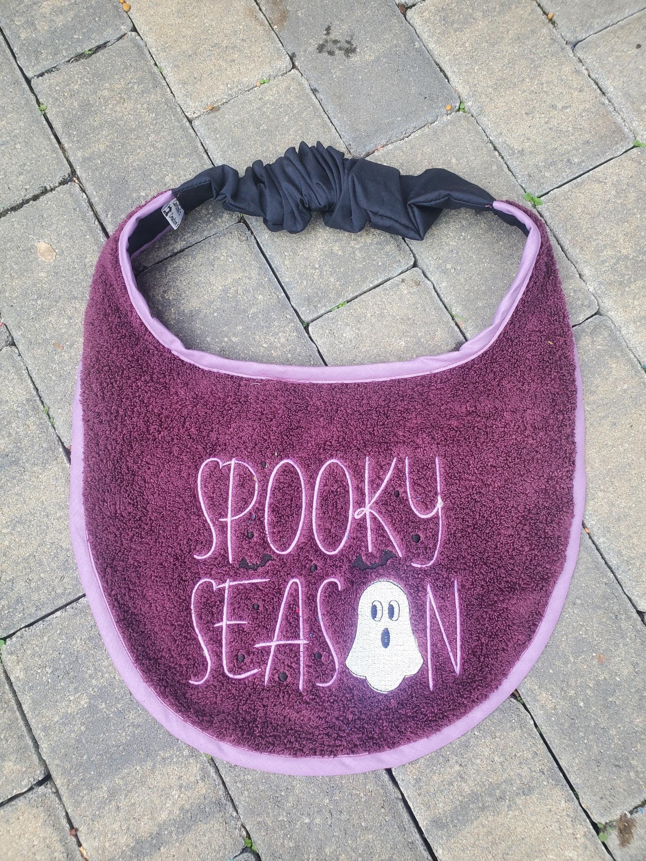 Halloween Dog Bib: Large Breed Terry Towel Drool Bib