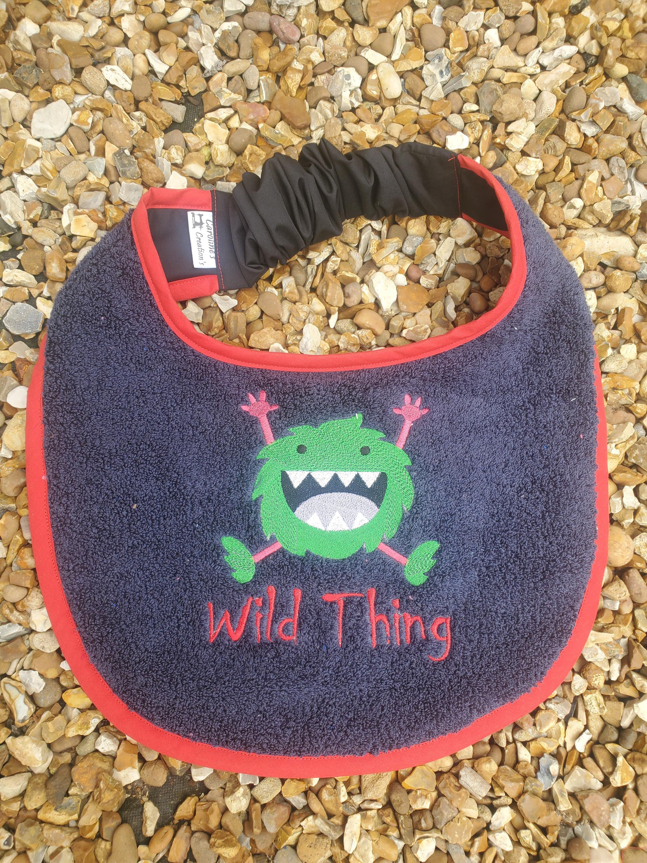 Large Breed Dog Bib: Terry Towel Slobber Catcher, Newfoundland Size