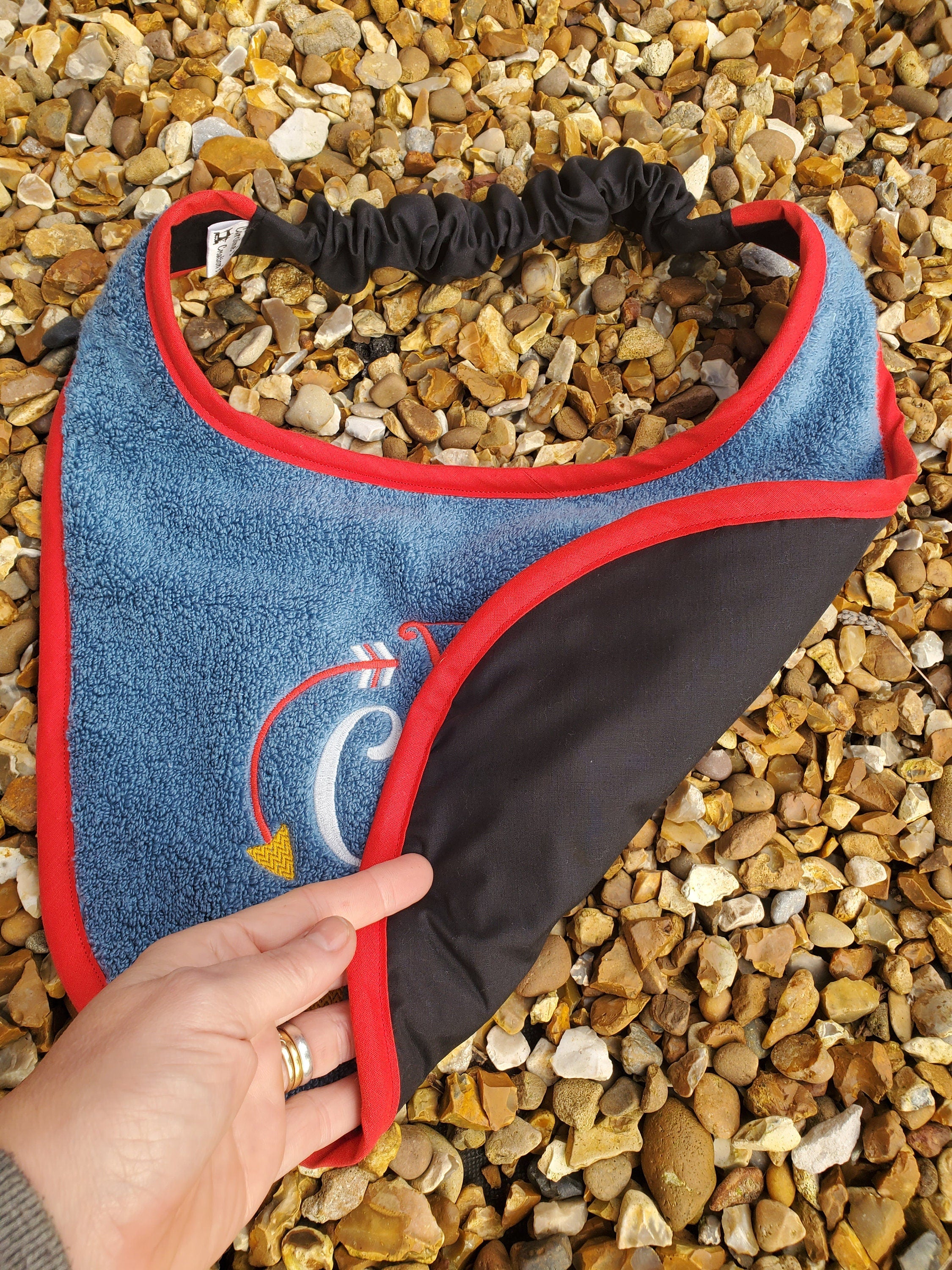 Large Breed Dog Bib: Absorbent Terry Towel, Newfoundland, St Bernard