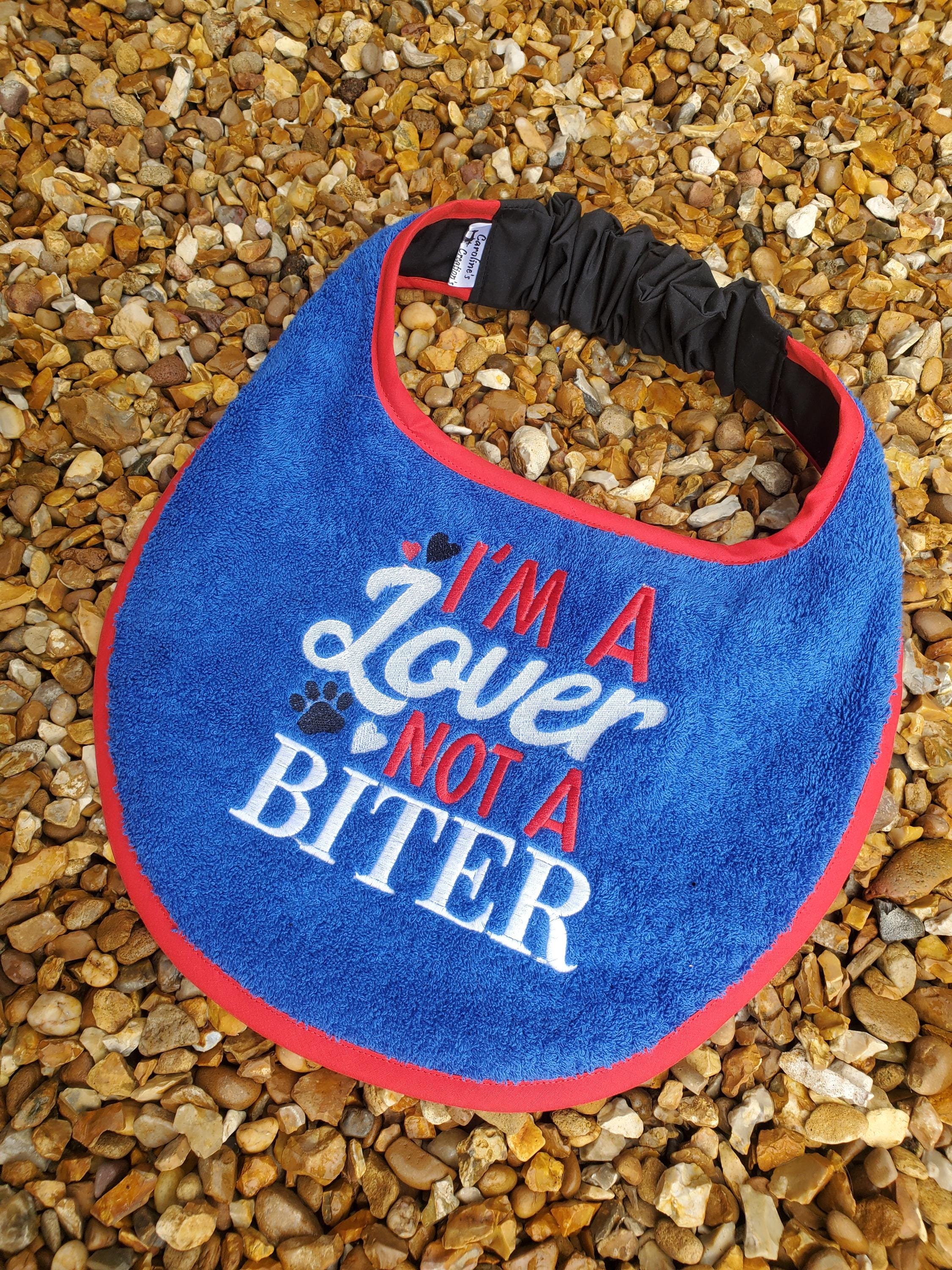Personalized Large Dog Bib: Embroidered Glitter Terry Towel, Newfoundland Breed