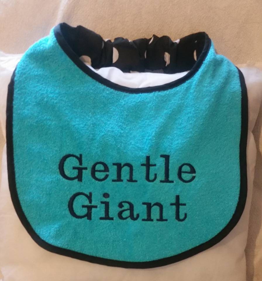 Large Breed Dog Bib: Absorbent Terry Towel, Newfoundland, St Bernard