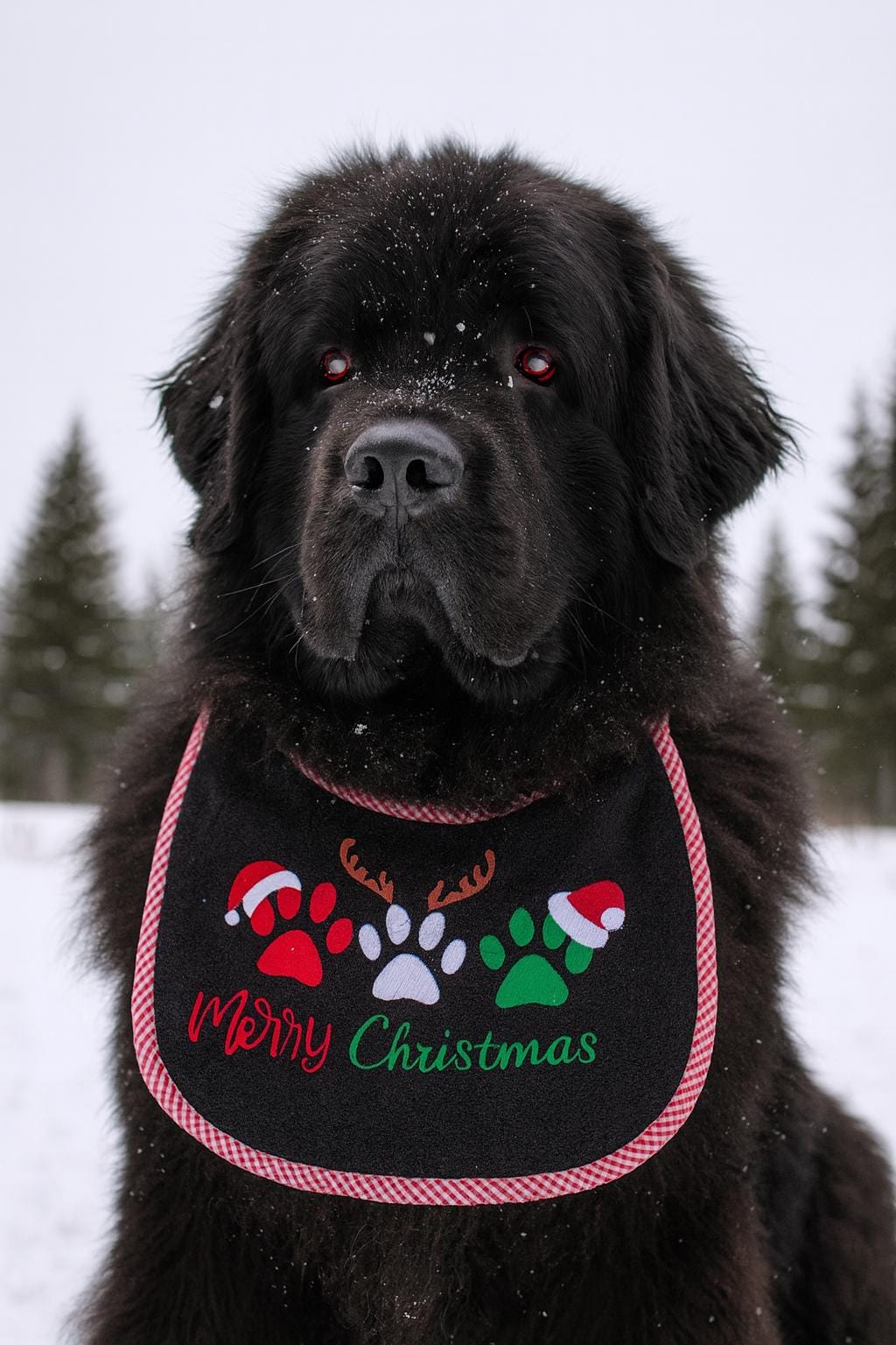 Christmas Dog Bib: Large Breed Terry Towel Drool Bib