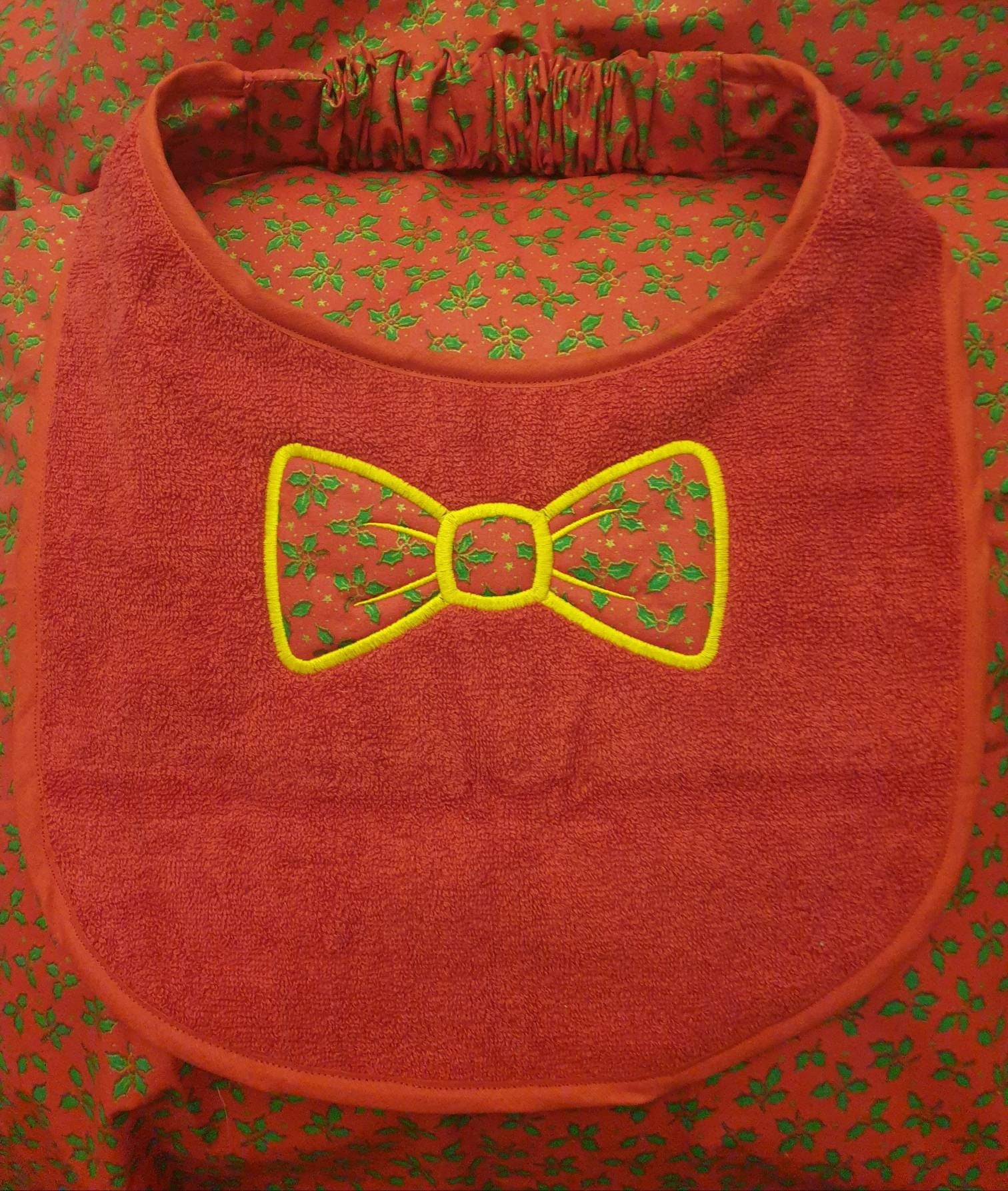 Large Breed Dog Bib: Terry Towel Slobber Bib, Custom Option