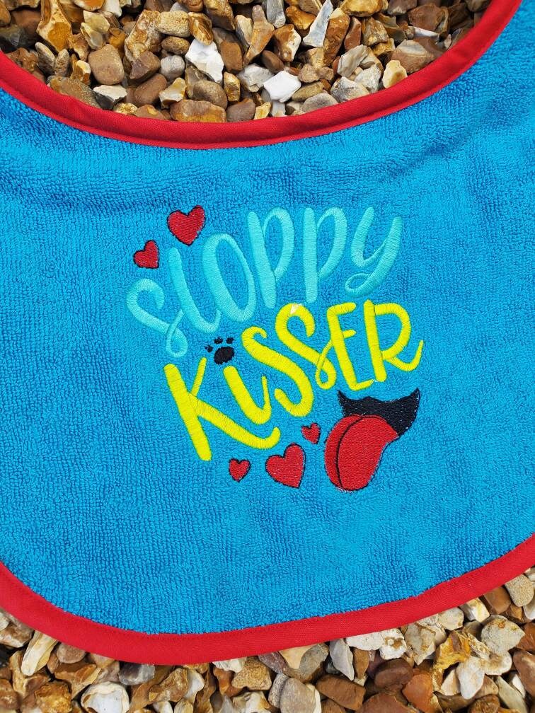 Large Breed Dog Bib: Absorbent Terry Towel, Newfoundland, St Bernard