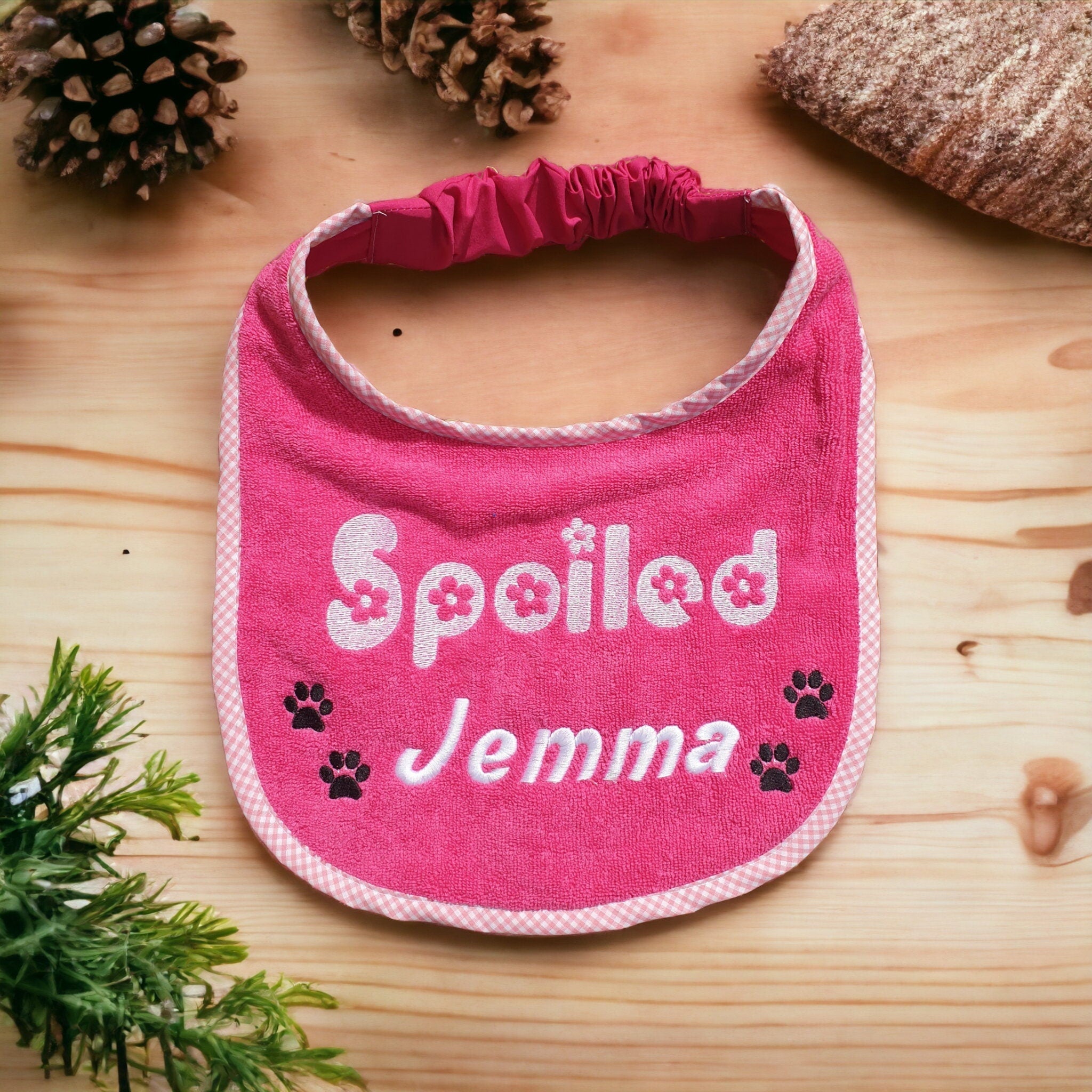 Large Breed Dog Bib: Terry Towel Drool Bib, Newfoundland St Bernard