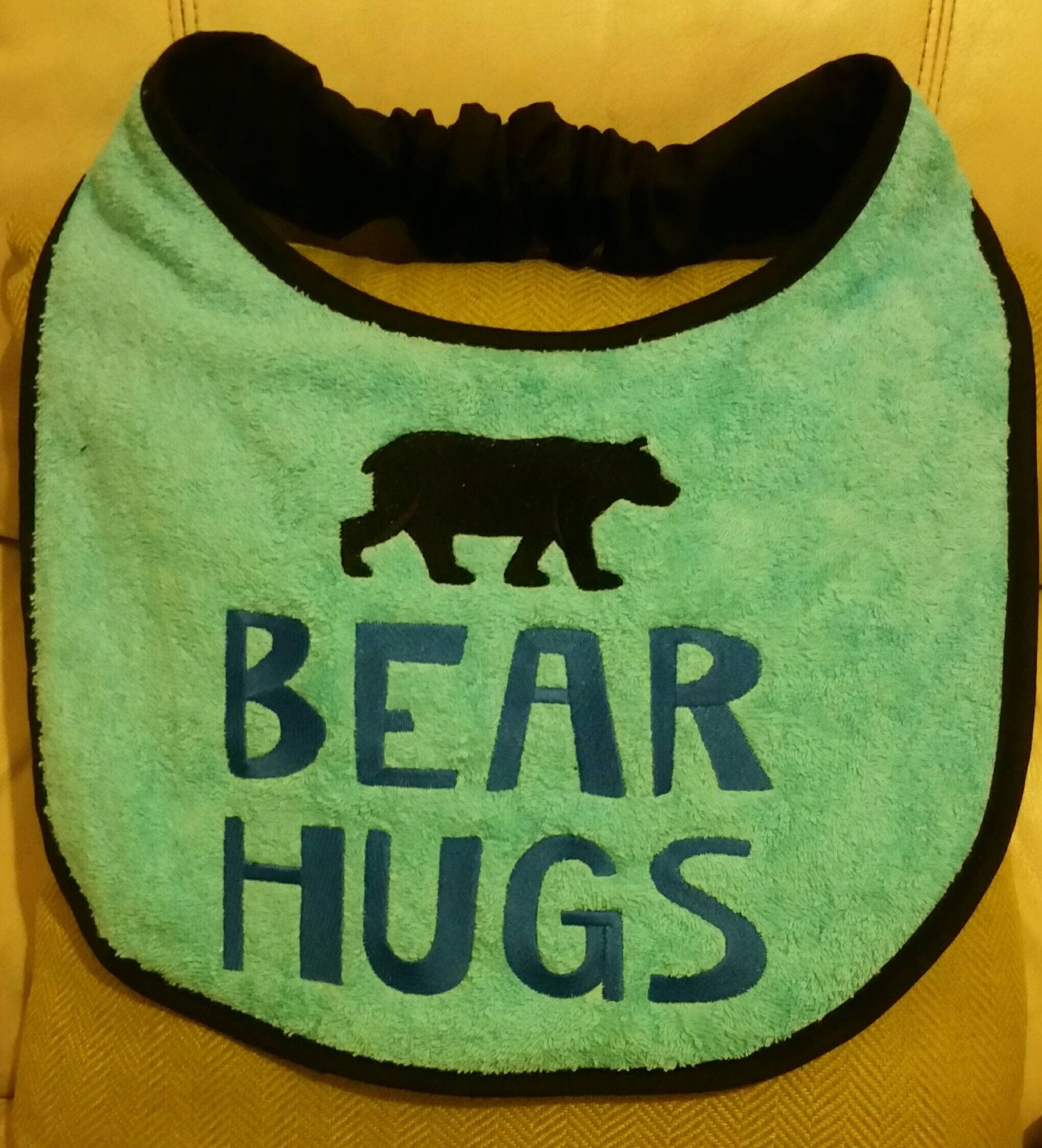 Large Breed Dog Bib: Absorbent Terry Towel, Newfoundland, St Bernard