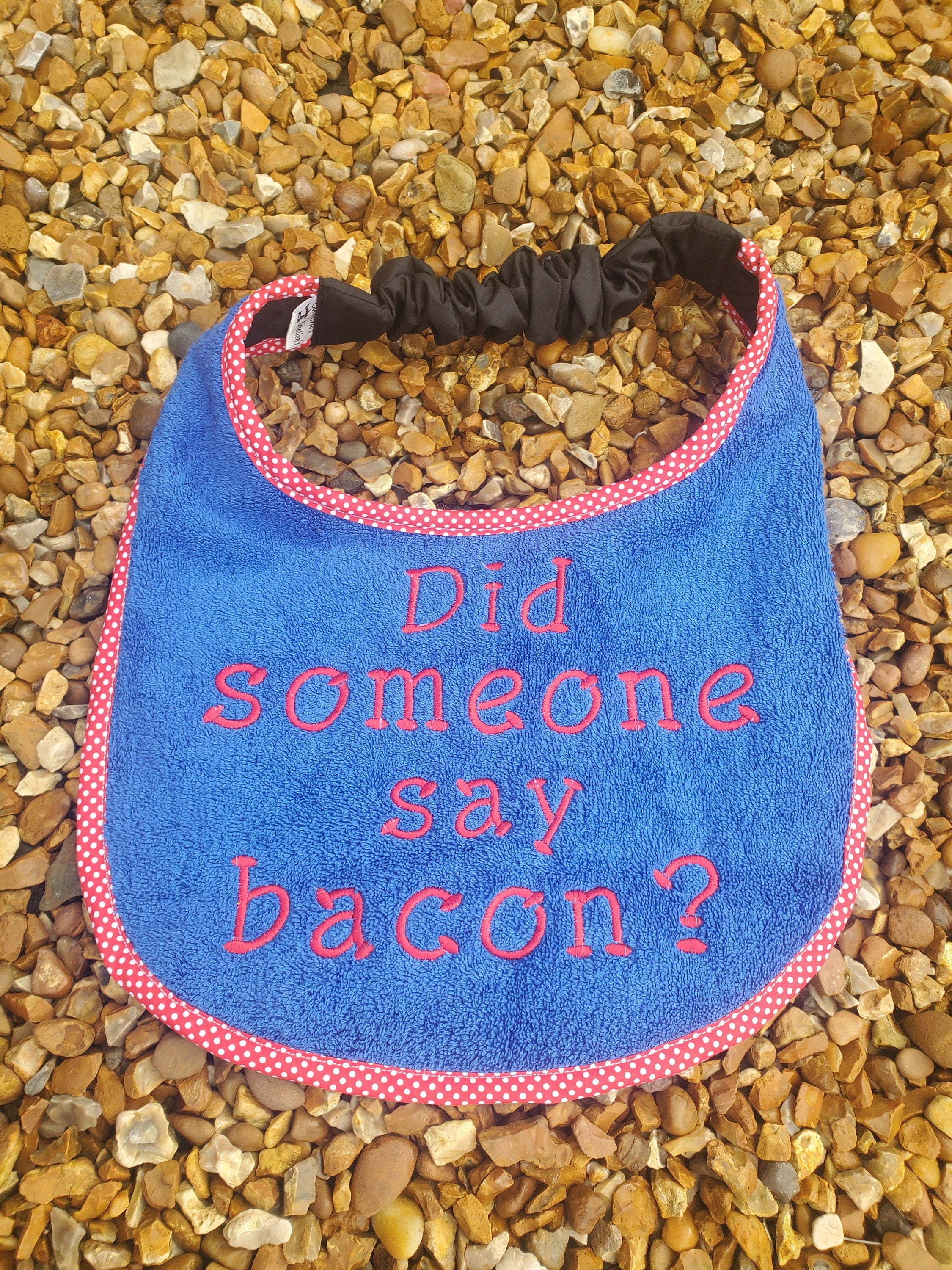 Large Breed Dog Bib: Terry Towel Slobber Catcher, Newfoundland Size