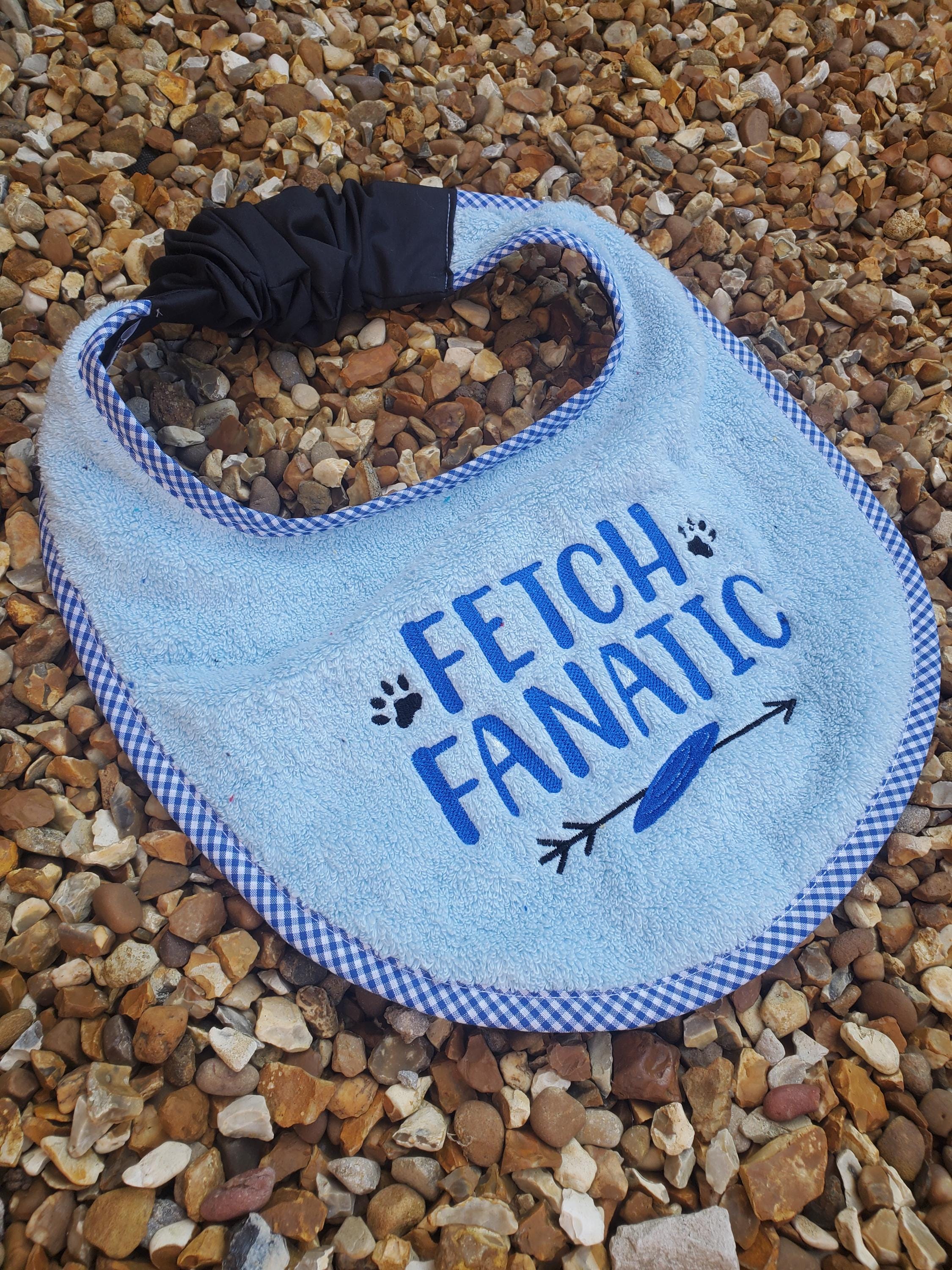 Large Breed Dog Bib: Absorbent Terry Towel, Newfoundland, Custom Name